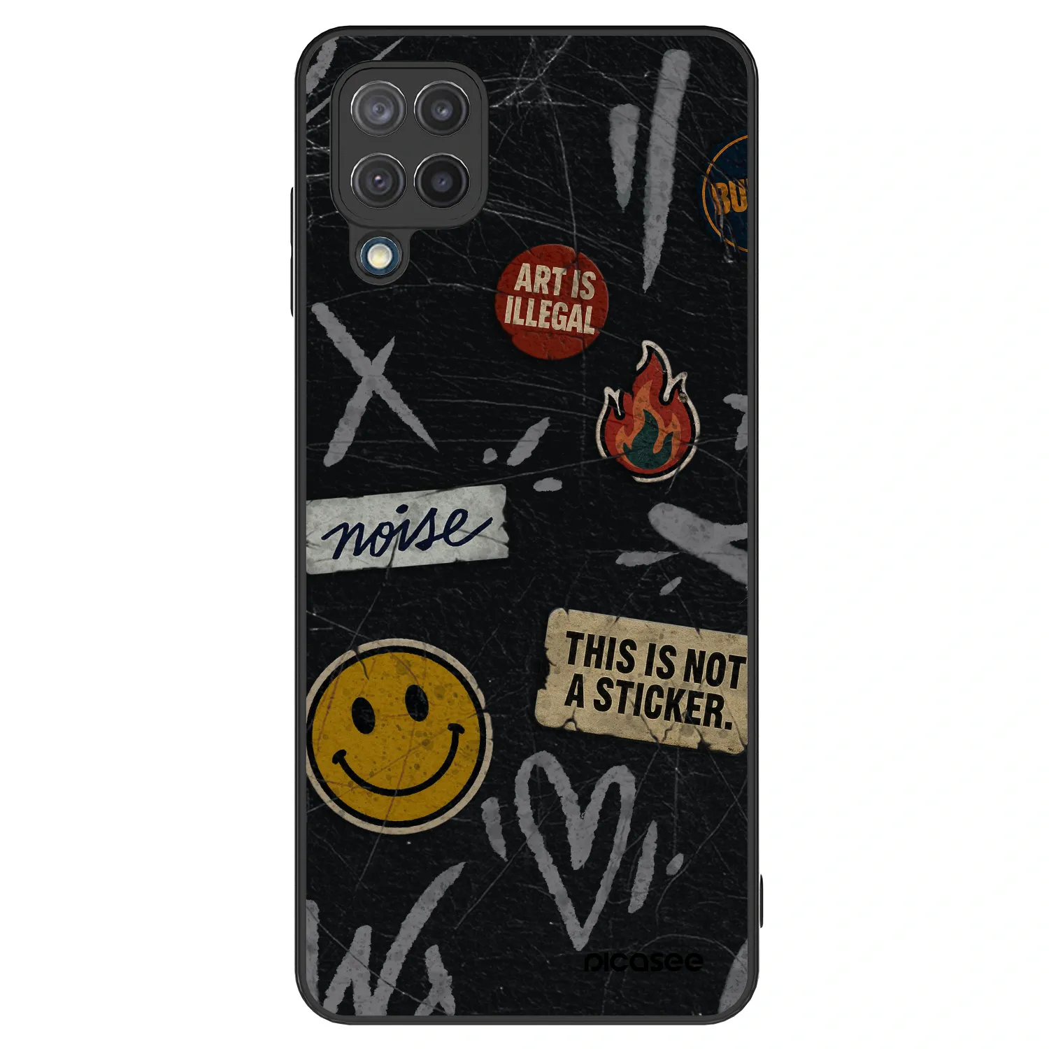 Picasee ULTIMATE CASE pro Samsung Galaxy M12 M127F - STICKERS x TAGS