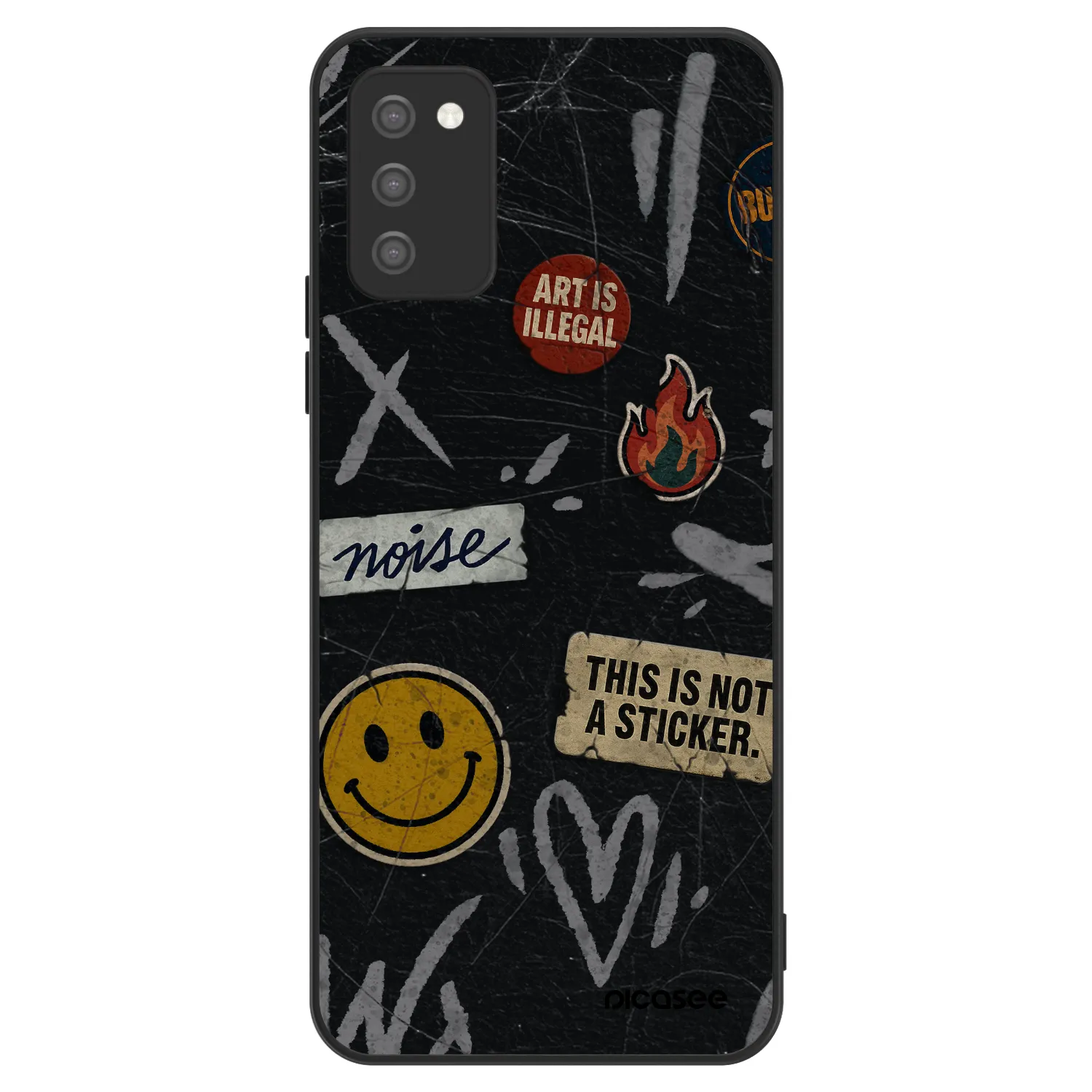 Picasee ULTIMATE CASE pro Samsung Galaxy A02s A025G - STICKERS x TAGS