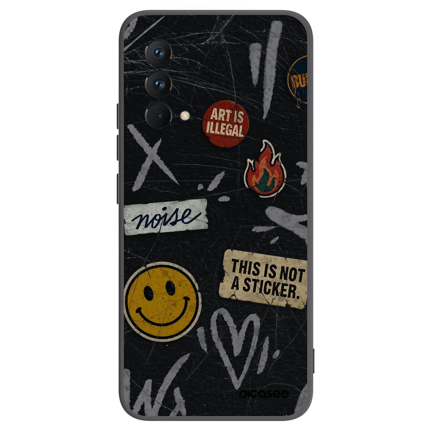Picasee silikonový černý obal pro Realme GT Master Edition 5G - STICKERS x TAGS
