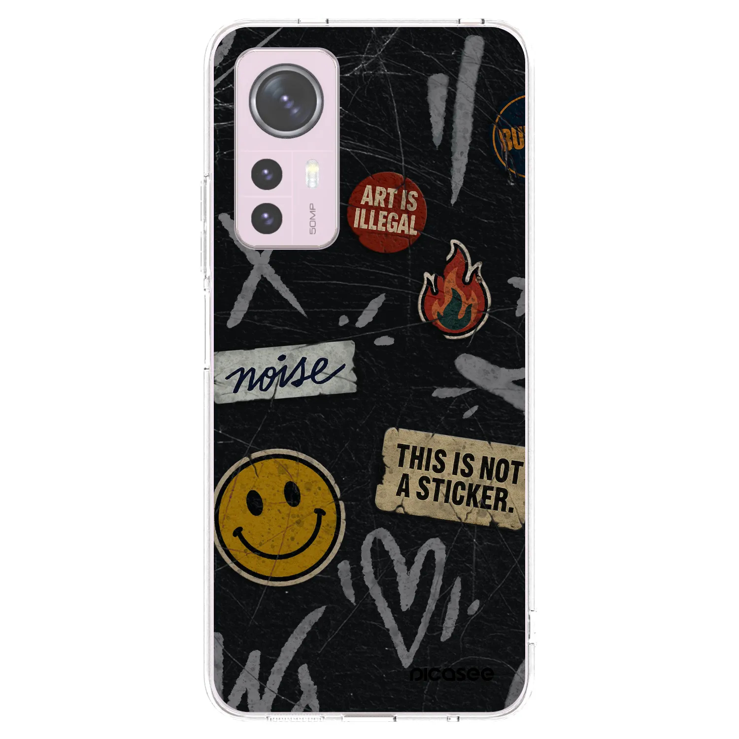 Picasee silikonový průhledný obal pro Xiaomi 12 - STICKERS x TAGS