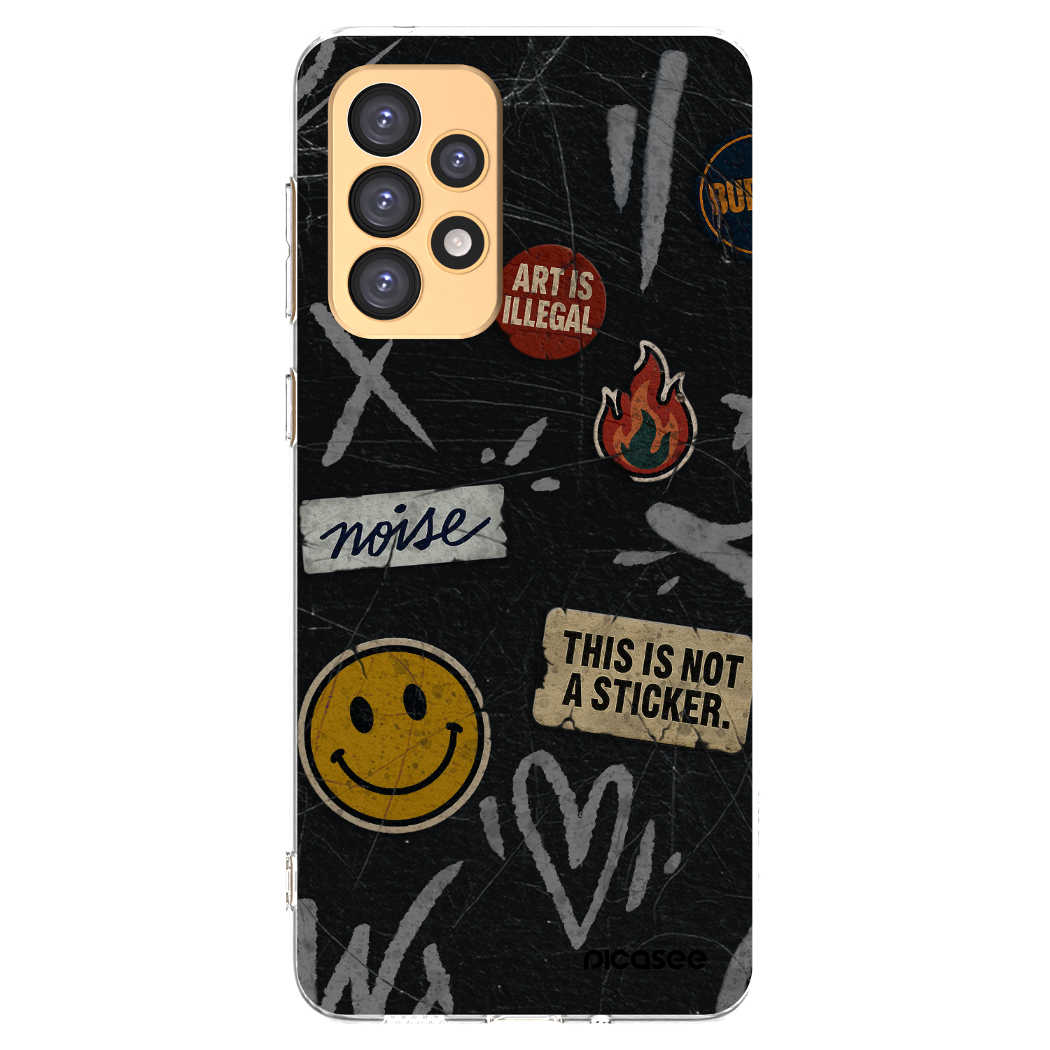 Picasee silikonový průhledný obal pro Samsung Galaxy A33 5G A336 - STICKERS x TAGS