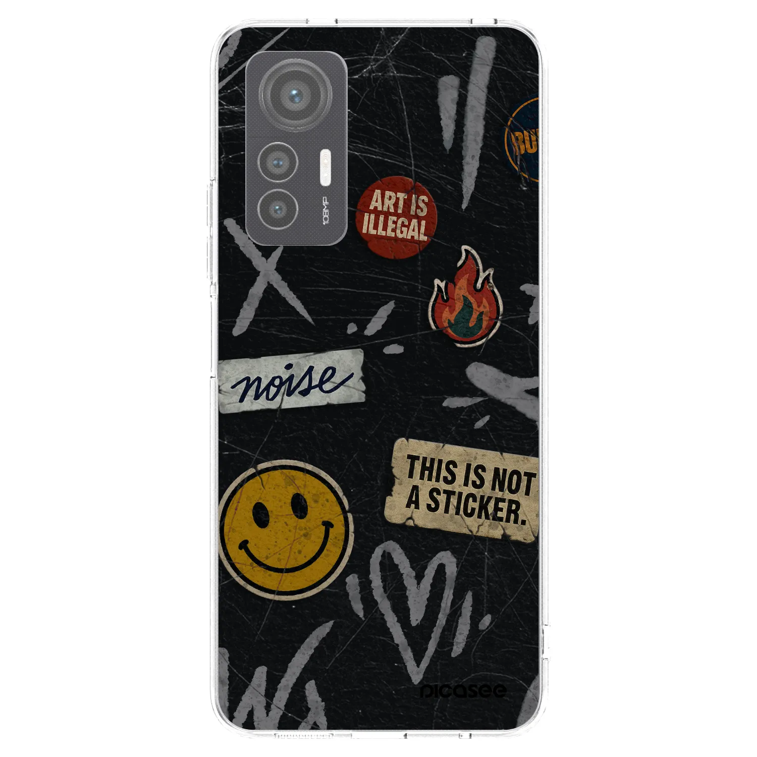 Picasee silikonový průhledný obal pro Xiaomi 12 Lite - STICKERS x TAGS