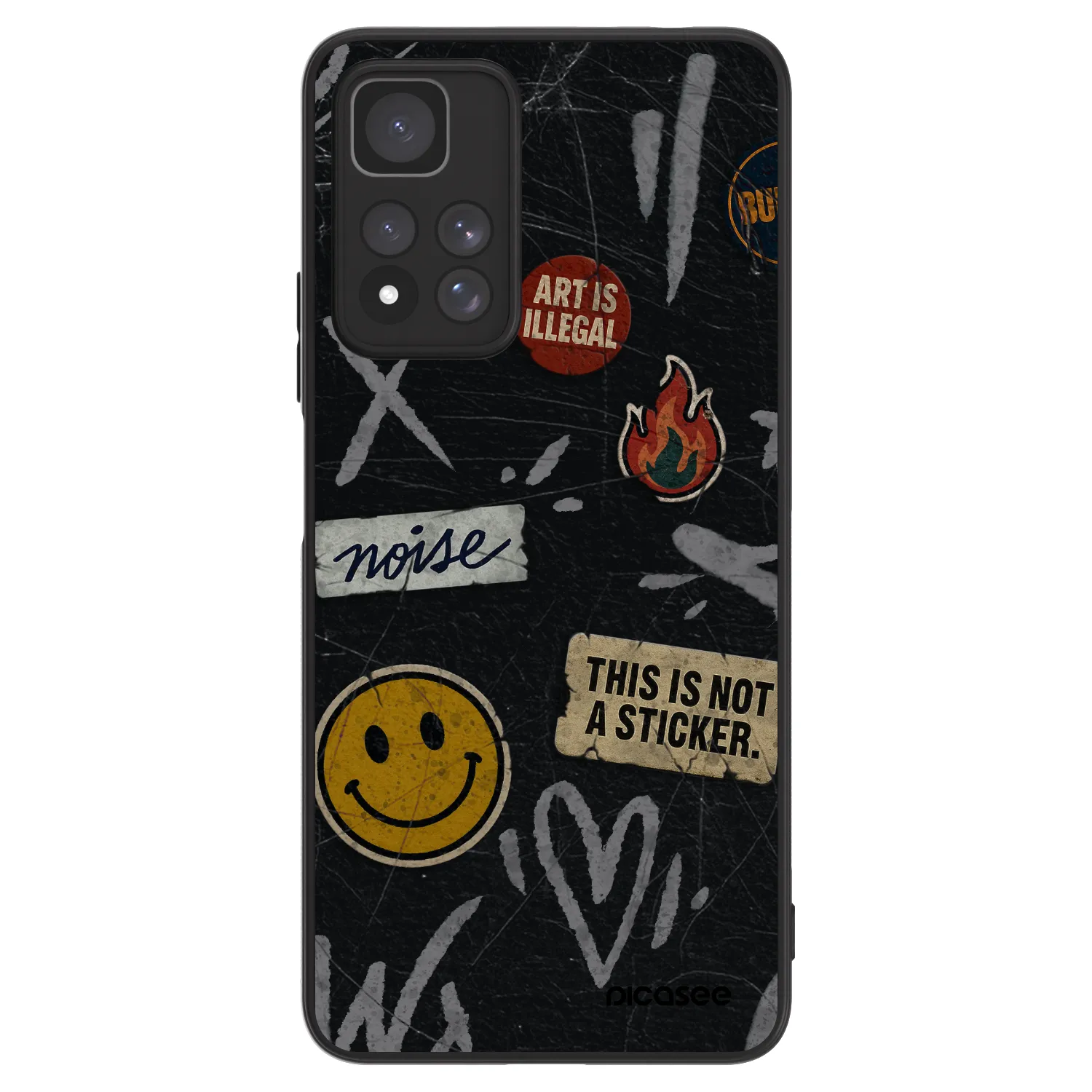 Picasee ULTIMATE CASE pro Xiaomi Redmi Note 11 Pro+ 5G - STICKERS x TAGS