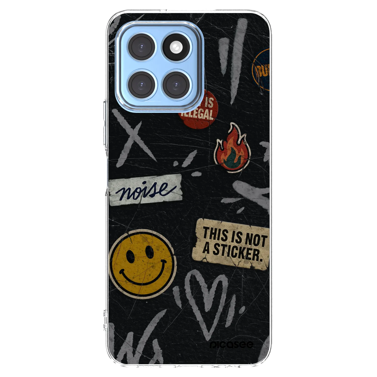 Picasee silikonový průhledný obal pro Honor X6 - STICKERS x TAGS