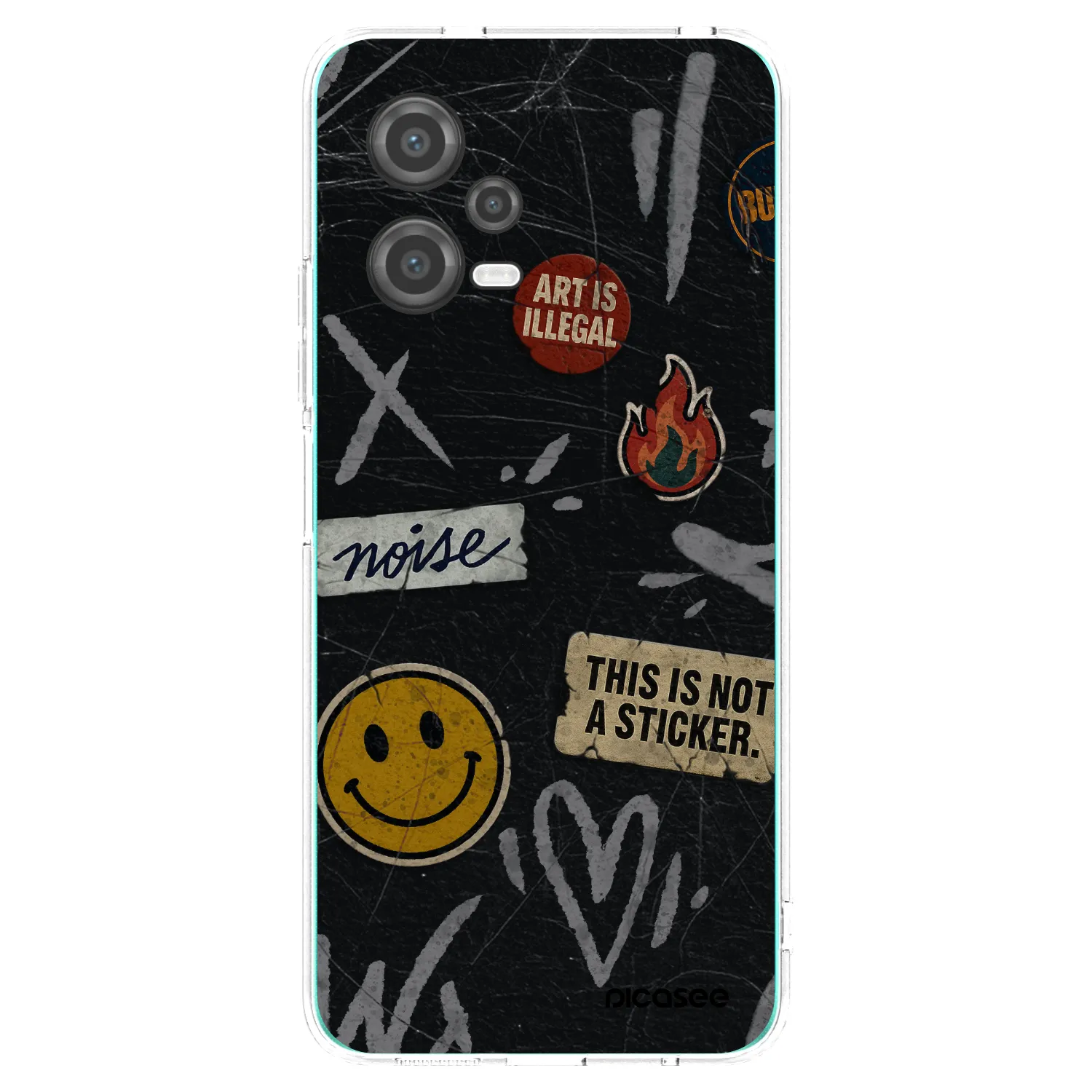 Picasee silikonový průhledný obal pro Xiaomi Poco X5 - STICKERS x TAGS