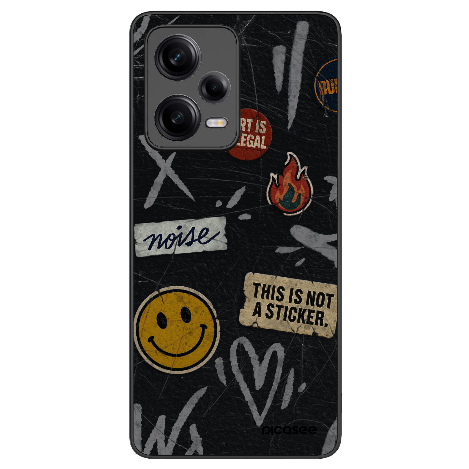 Picasee ULTIMATE CASE pro Xiaomi Redmi Note 12 Pro+ 5G - STICKERS x TAGS