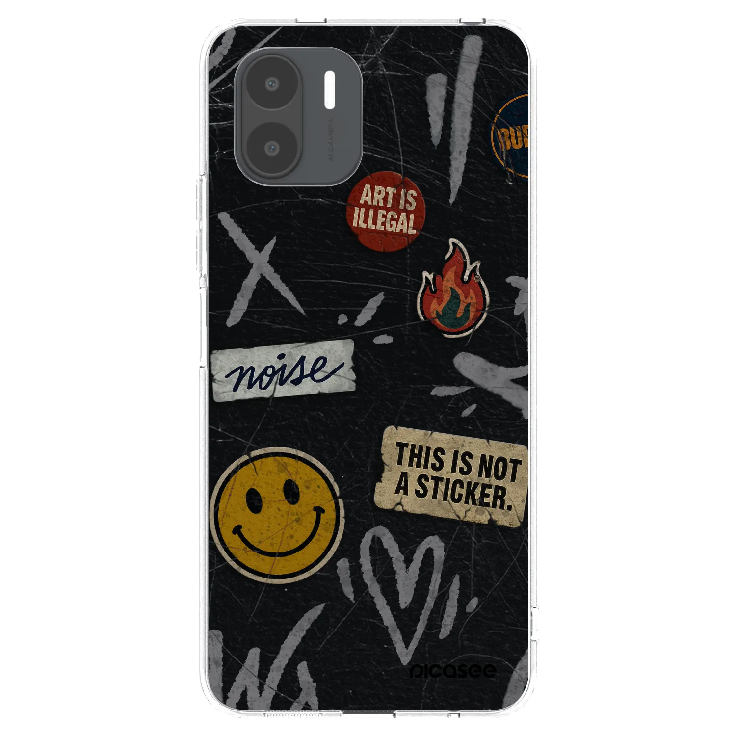 Picasee silikonový průhledný obal pro Xiaomi Redmi A2 - STICKERS x TAGS