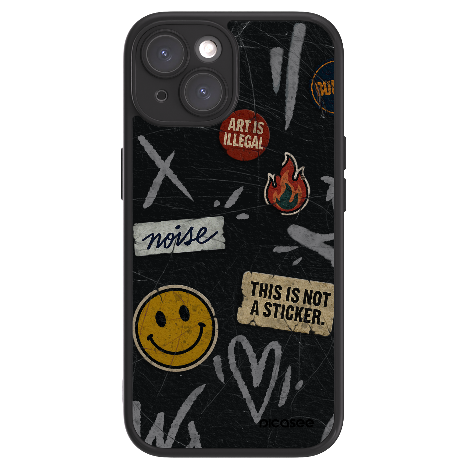 Picasee ULTIMATE CASE pro Apple iPhone 15 - STICKERS x TAGS