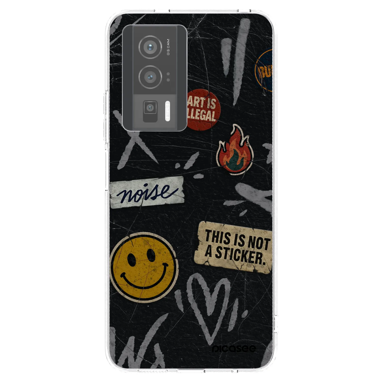 Picasee silikonový průhledný obal pro Xiaomi Poco F5 Pro 5G - STICKERS x TAGS