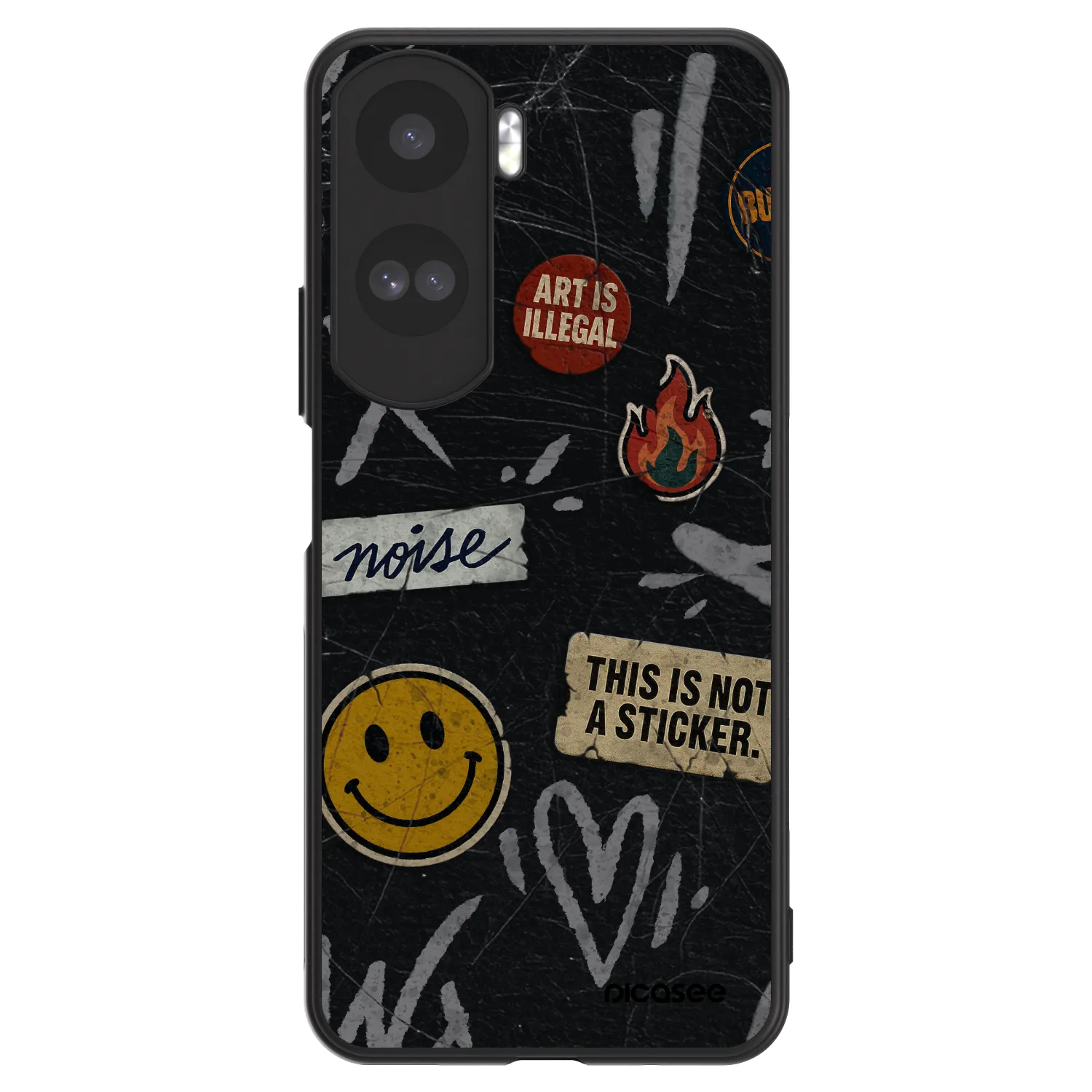 Picasee ULTIMATE CASE pro Honor 90 Lite 5G - STICKERS x TAGS