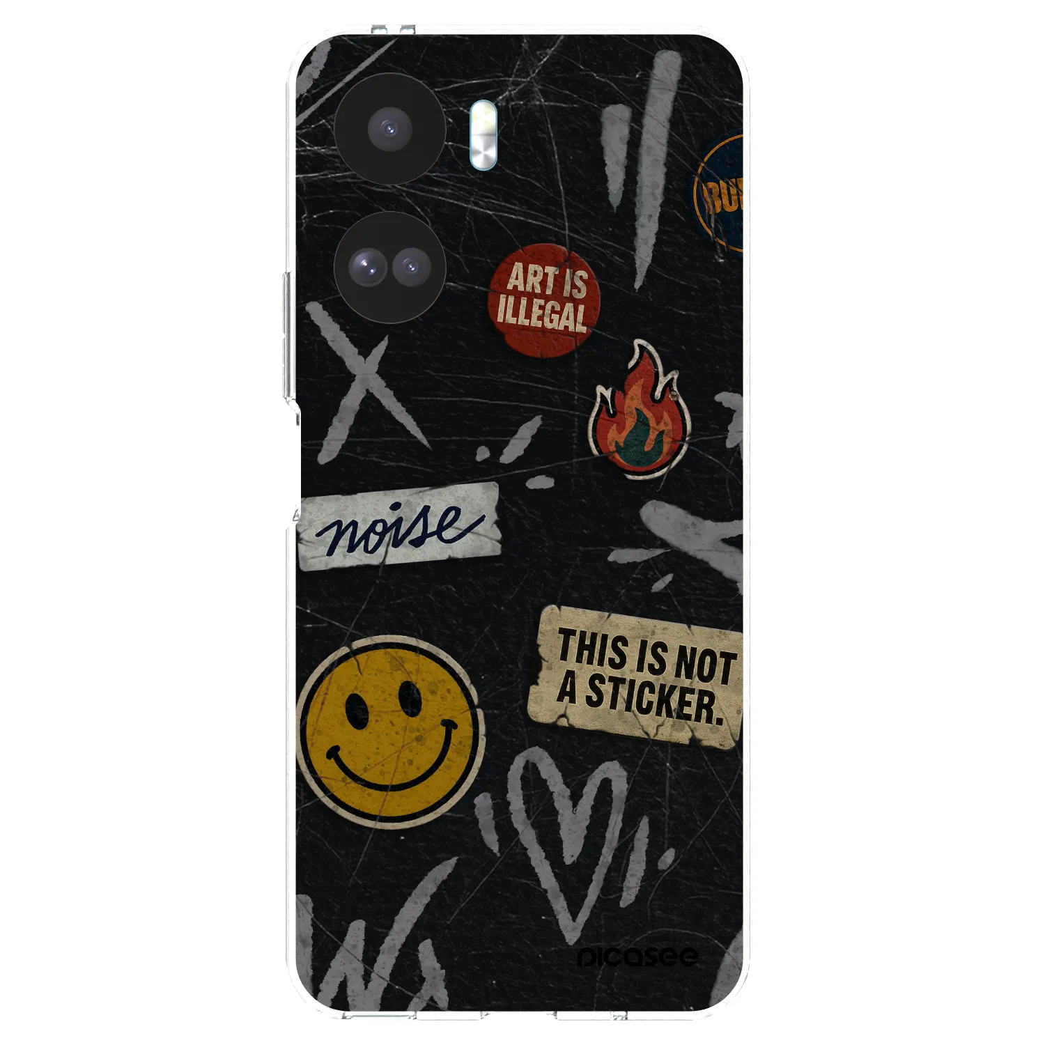 Picasee silikonový průhledný obal pro Honor 90 Lite 5G - STICKERS x TAGS