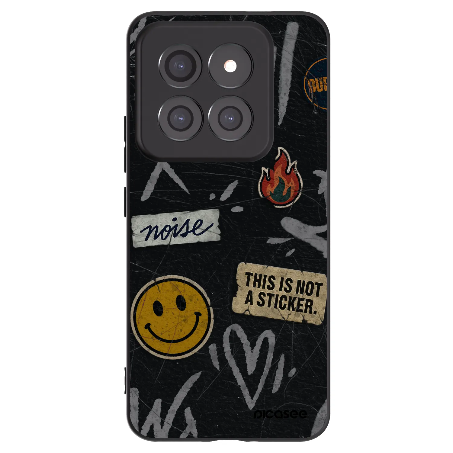 Picasee silikonový černý obal pro Xiaomi 14 Pro - STICKERS x TAGS