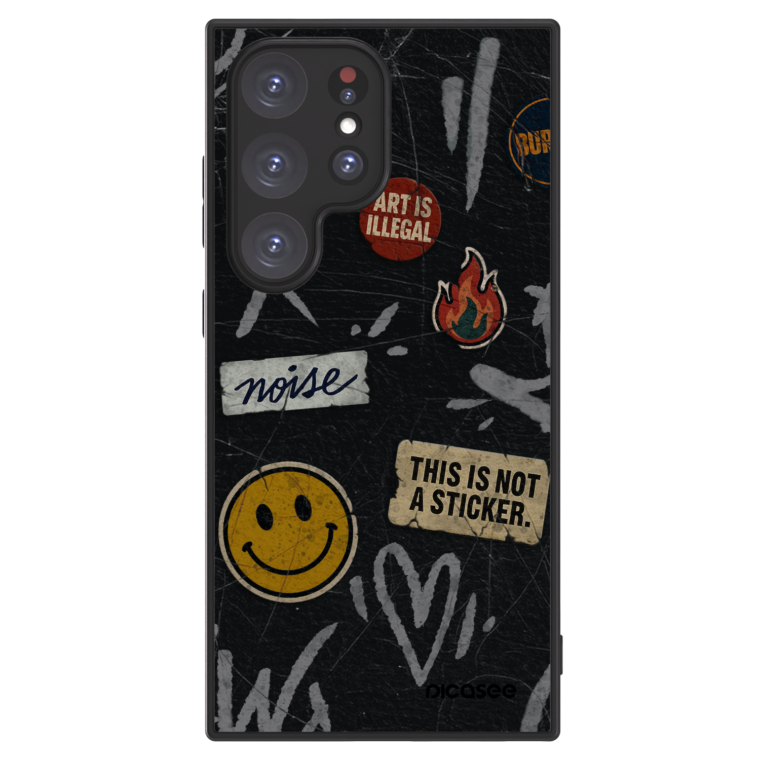 Picasee ULTIMATE CASE pro Samsung Galaxy S24 Ultra S928B 5G - STICKERS x TAGS