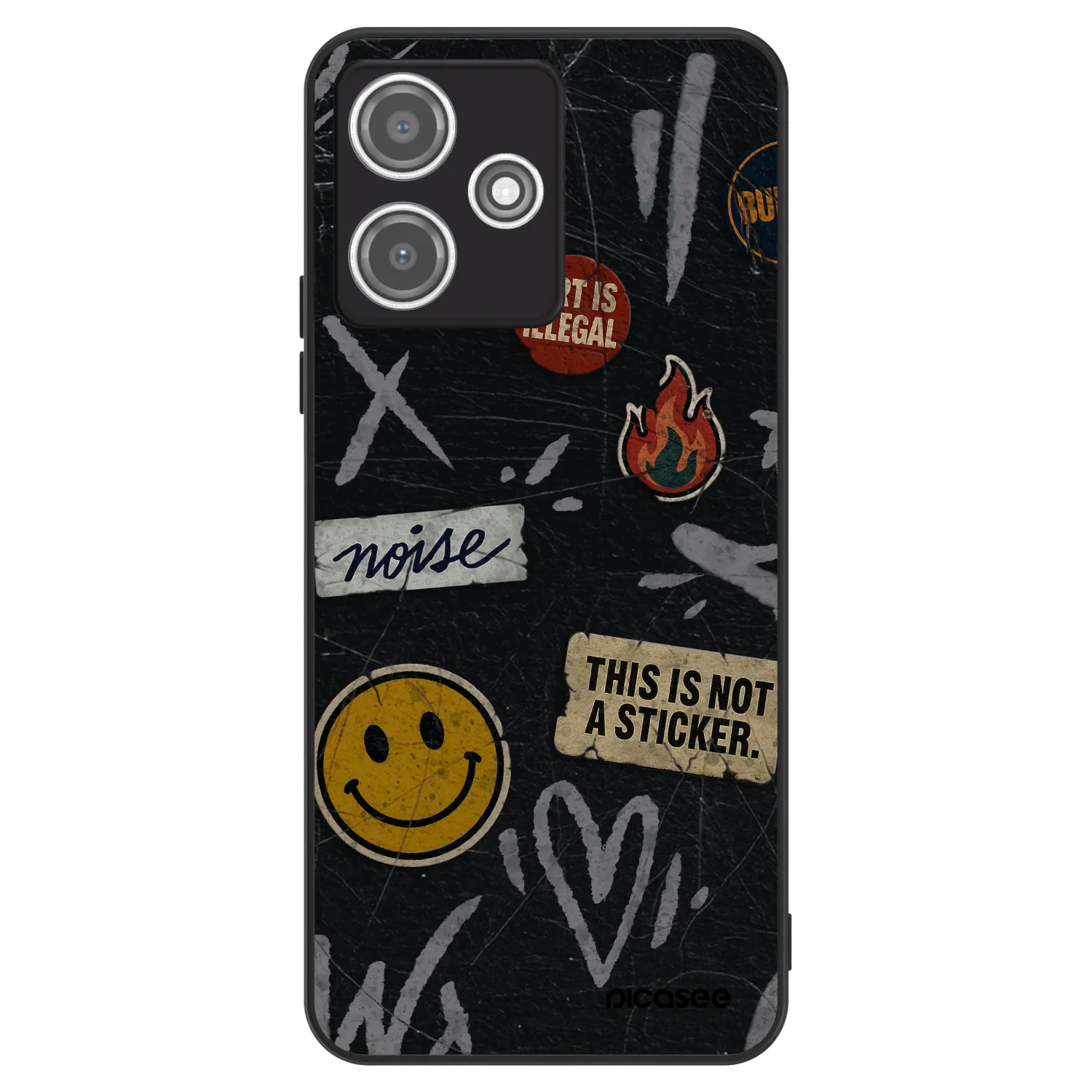 Picasee ULTIMATE CASE pro Xiaomi Redmi 12 5G - STICKERS x TAGS