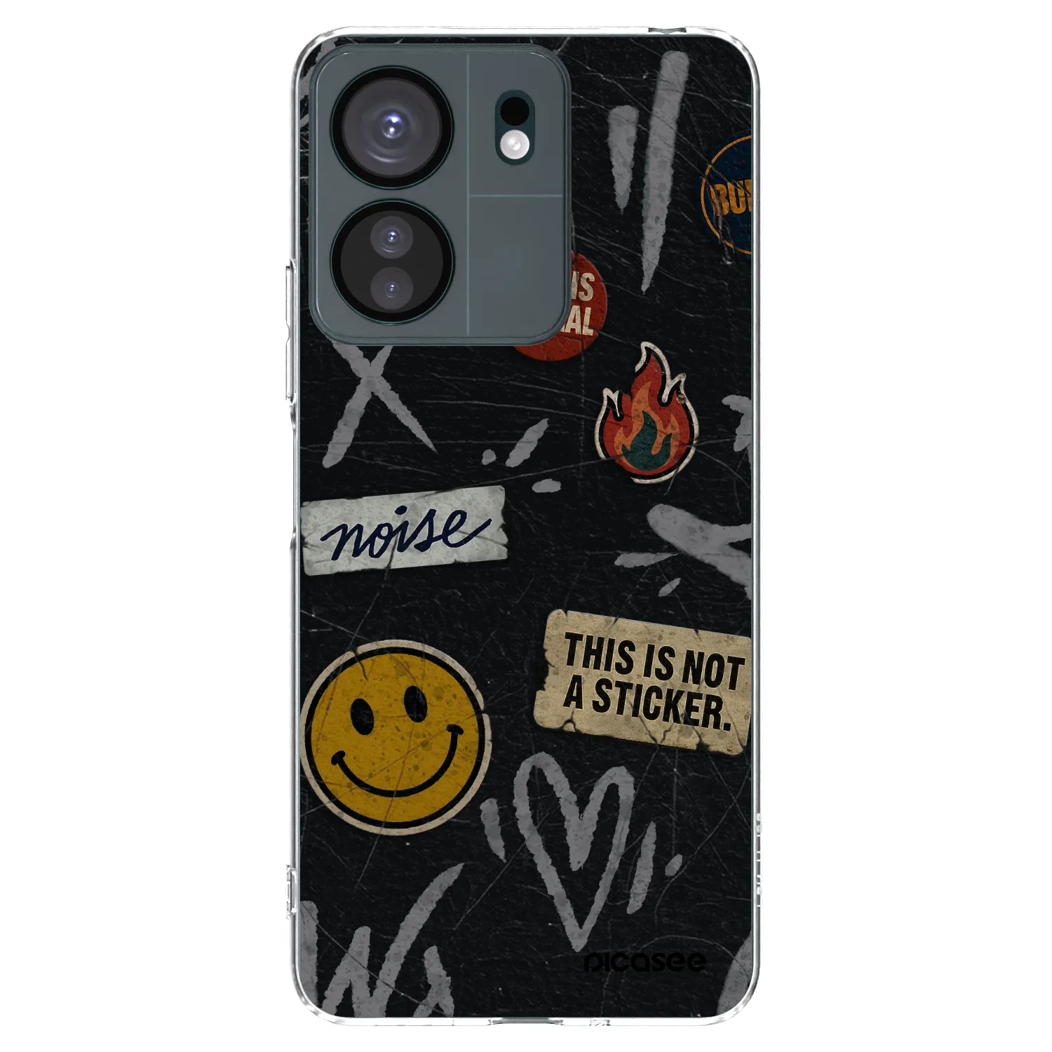 Picasee silikonový průhledný obal pro Xiaomi Redmi 13C 4G - STICKERS x TAGS