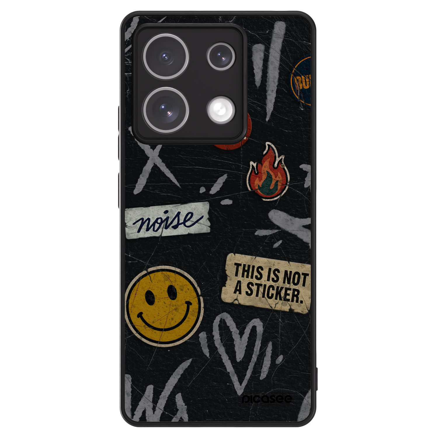 Picasee ULTIMATE CASE pro Xiaomi Redmi Note 13 5G - STICKERS x TAGS
