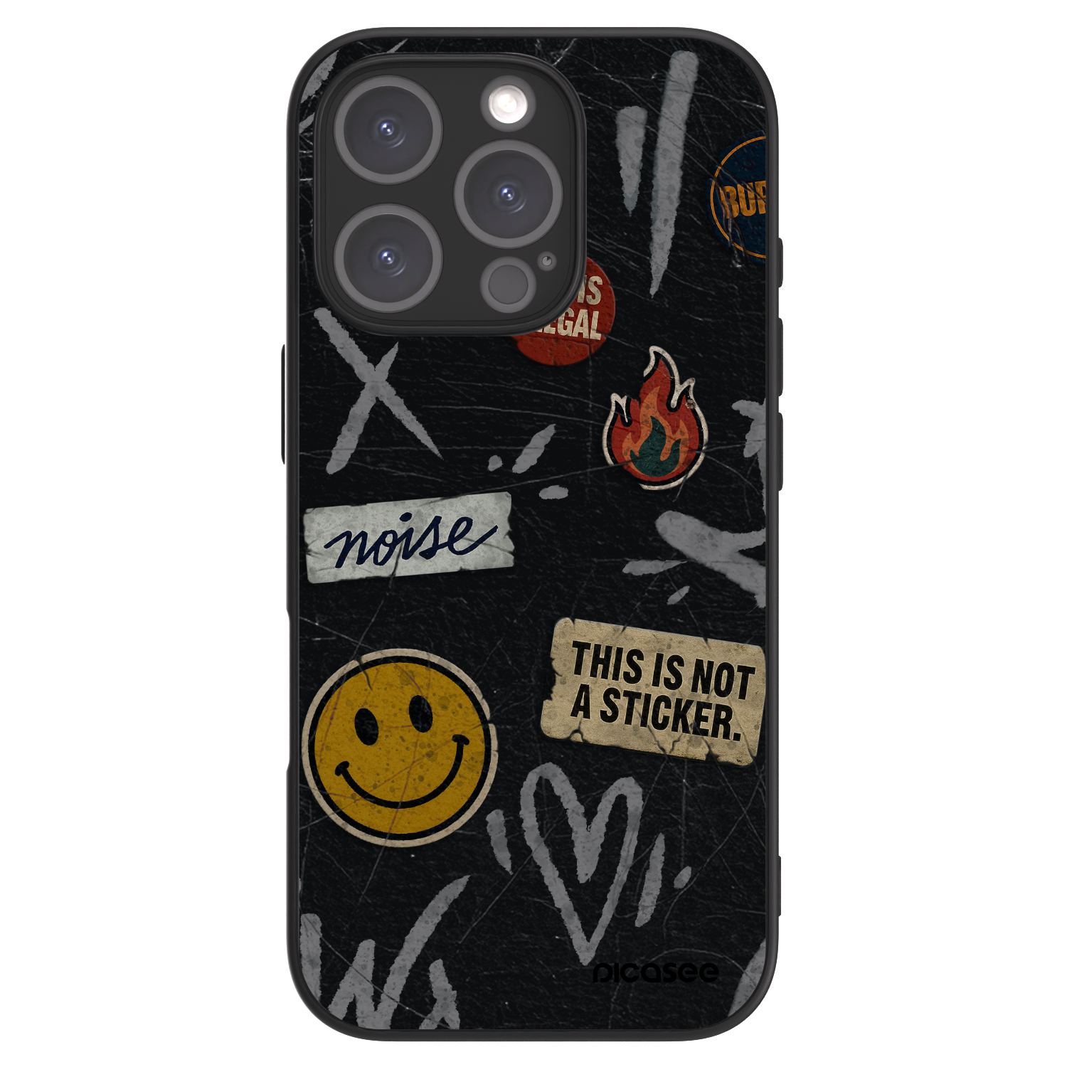 Picasee ULTIMATE CASE pro Apple iPhone 16 Pro - STICKERS x TAGS