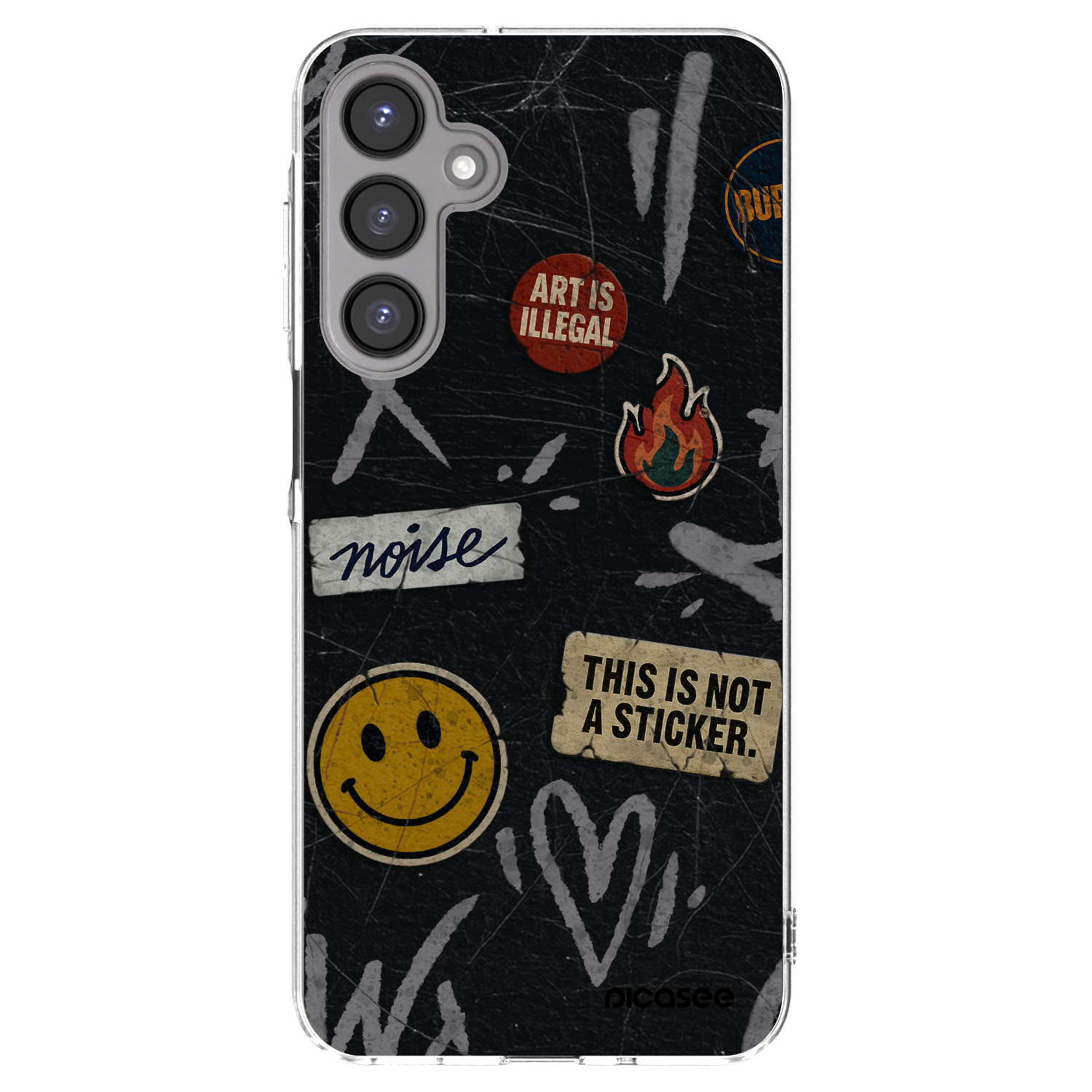 Picasee silikonový průhledný obal pro Samsung Galaxy A16 5G - STICKERS x TAGS