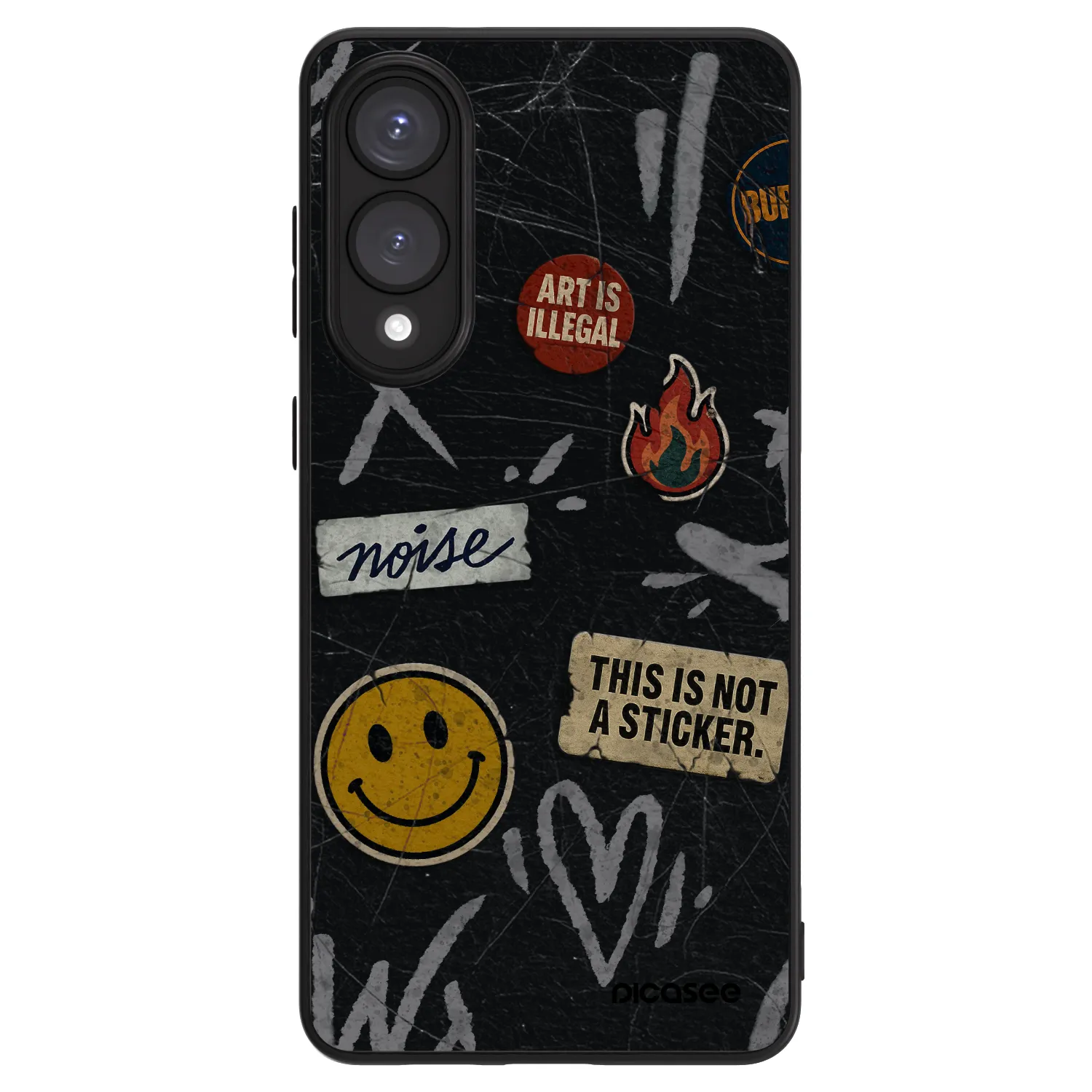 Picasee ULTIMATE CASE pro Samsung Galaxy S25 Edge 5G - STICKERS x TAGS