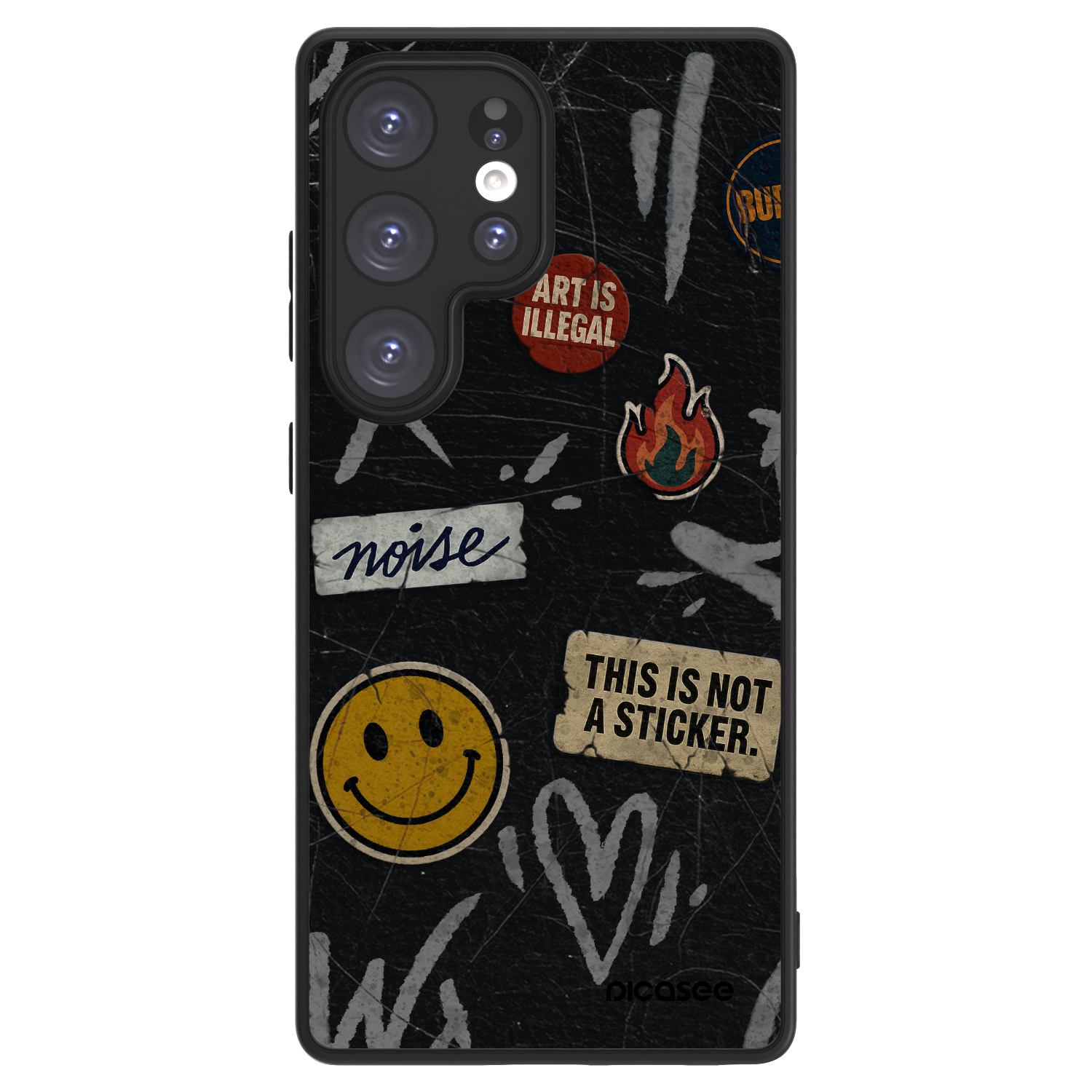 Picasee ULTIMATE CASE pro Samsung Galaxy S25 Ultra 5G - STICKERS x TAGS