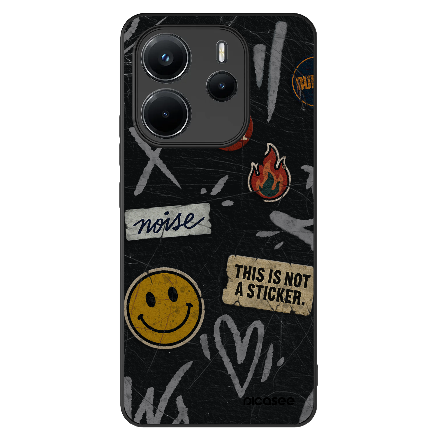 Picasee ULTIMATE CASE pro Xiaomi Redmi Note 14 4G - STICKERS x TAGS