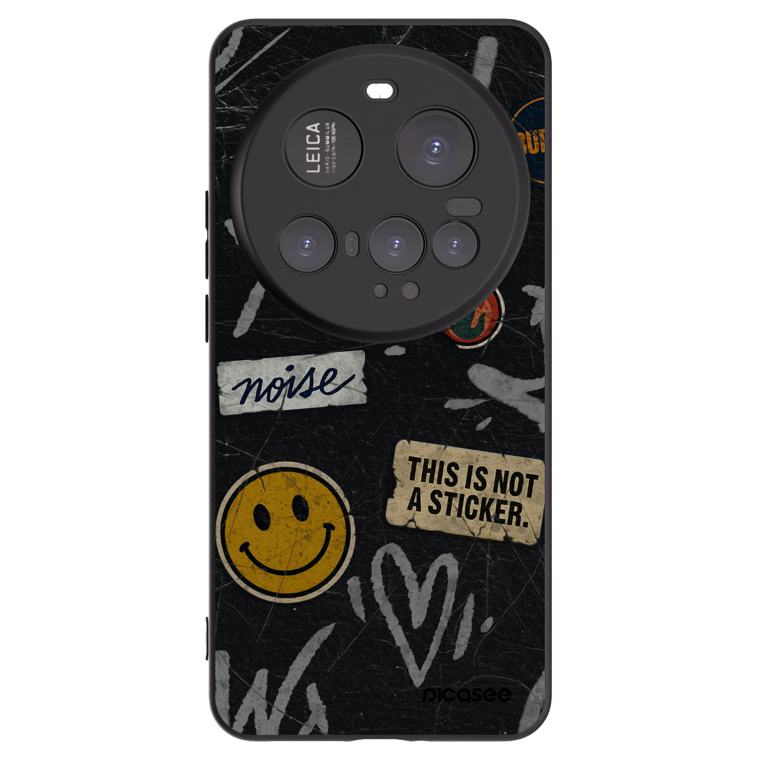 Picasee silikonový černý obal pro Xiaomi 15 Ultra - STICKERS x TAGS