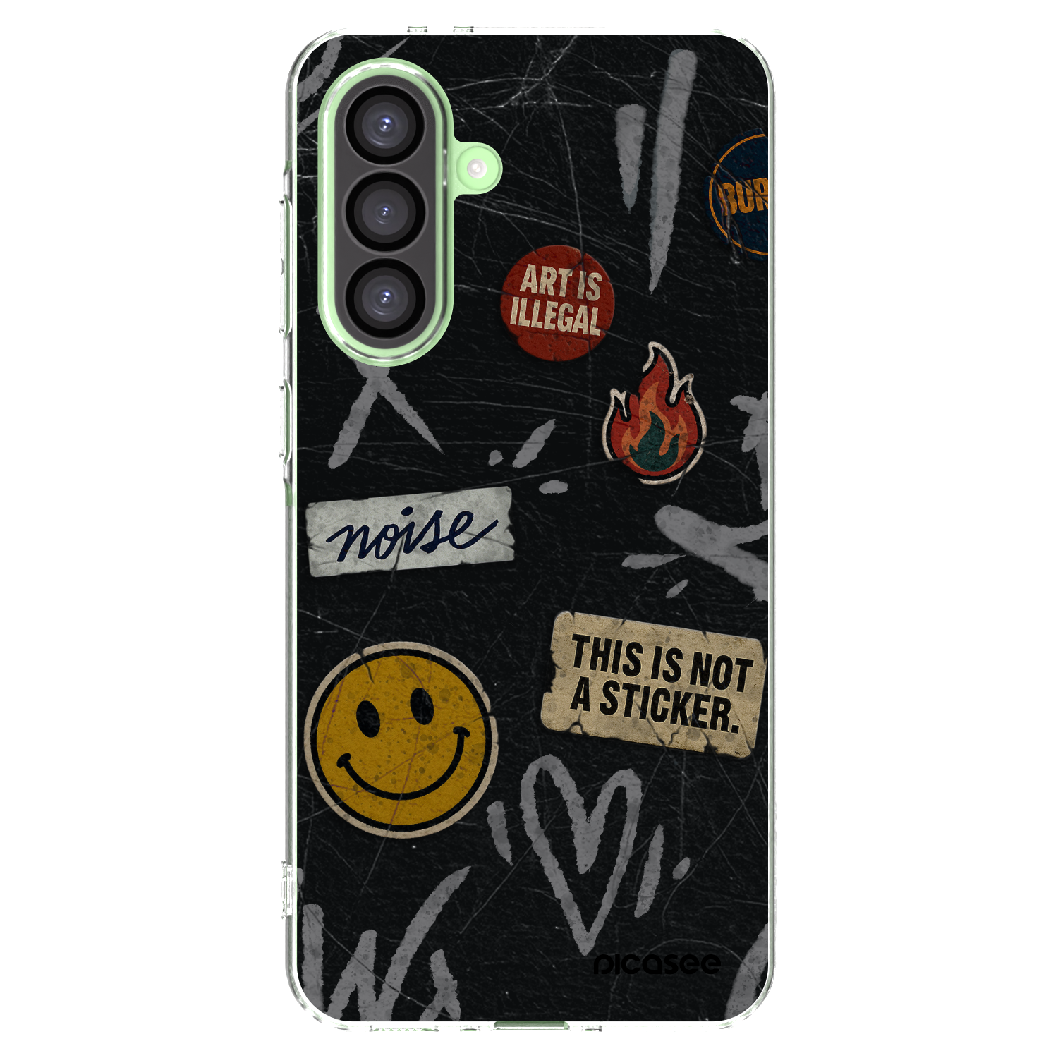 Picasee silikonový průhledný obal pro Samsung Galaxy A26 5G A266B - STICKERS x TAGS