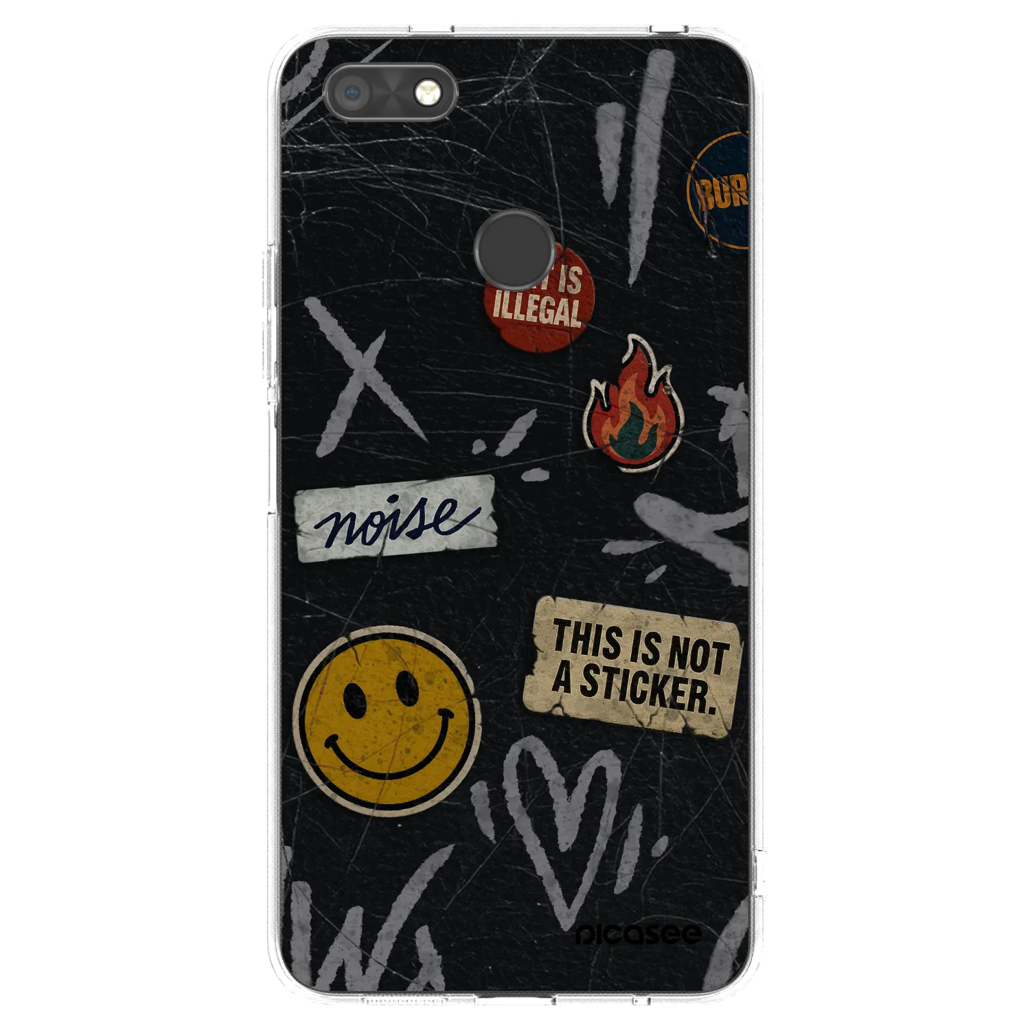 Picasee silikonový průhledný obal pro Huawei P9 Lite Mini - STICKERS x TAGS