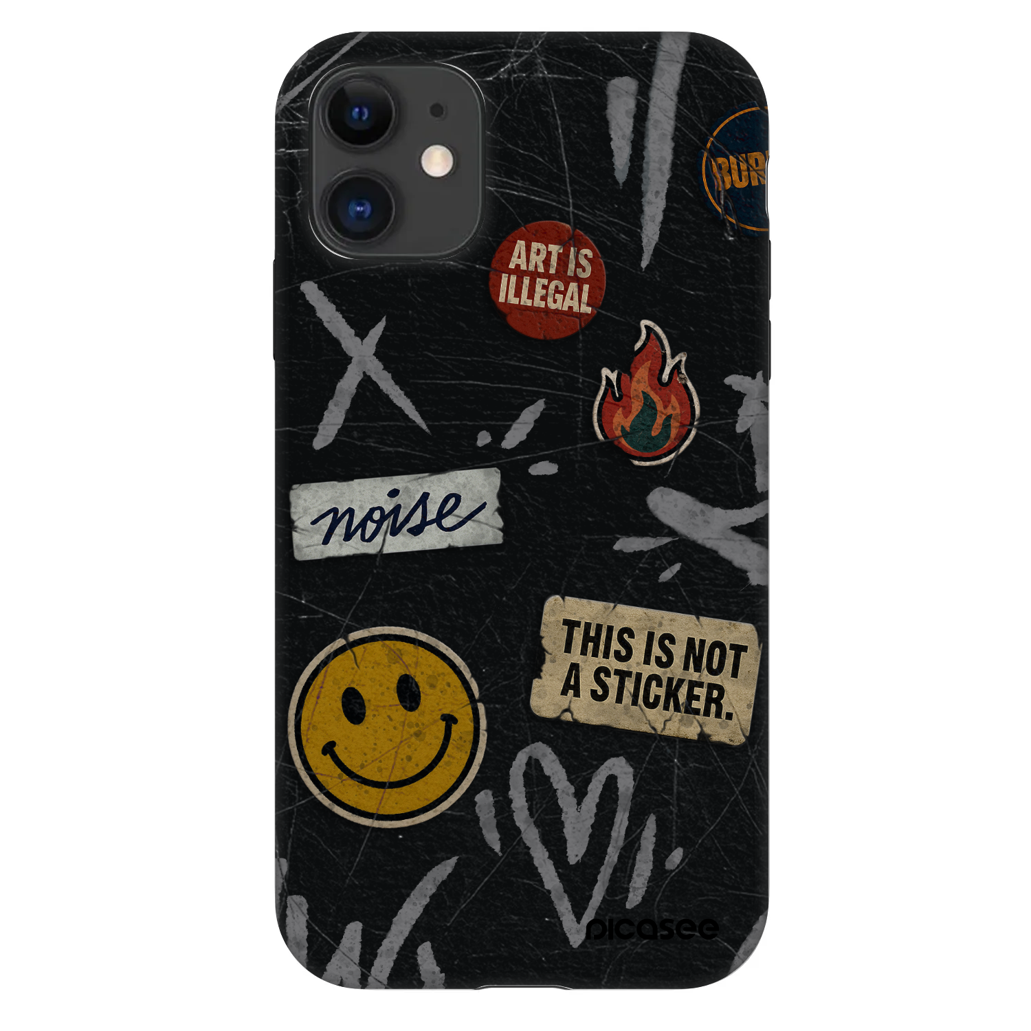 Picasee Fashion Case pro Apple iPhone 11 - STICKERS x TAGS