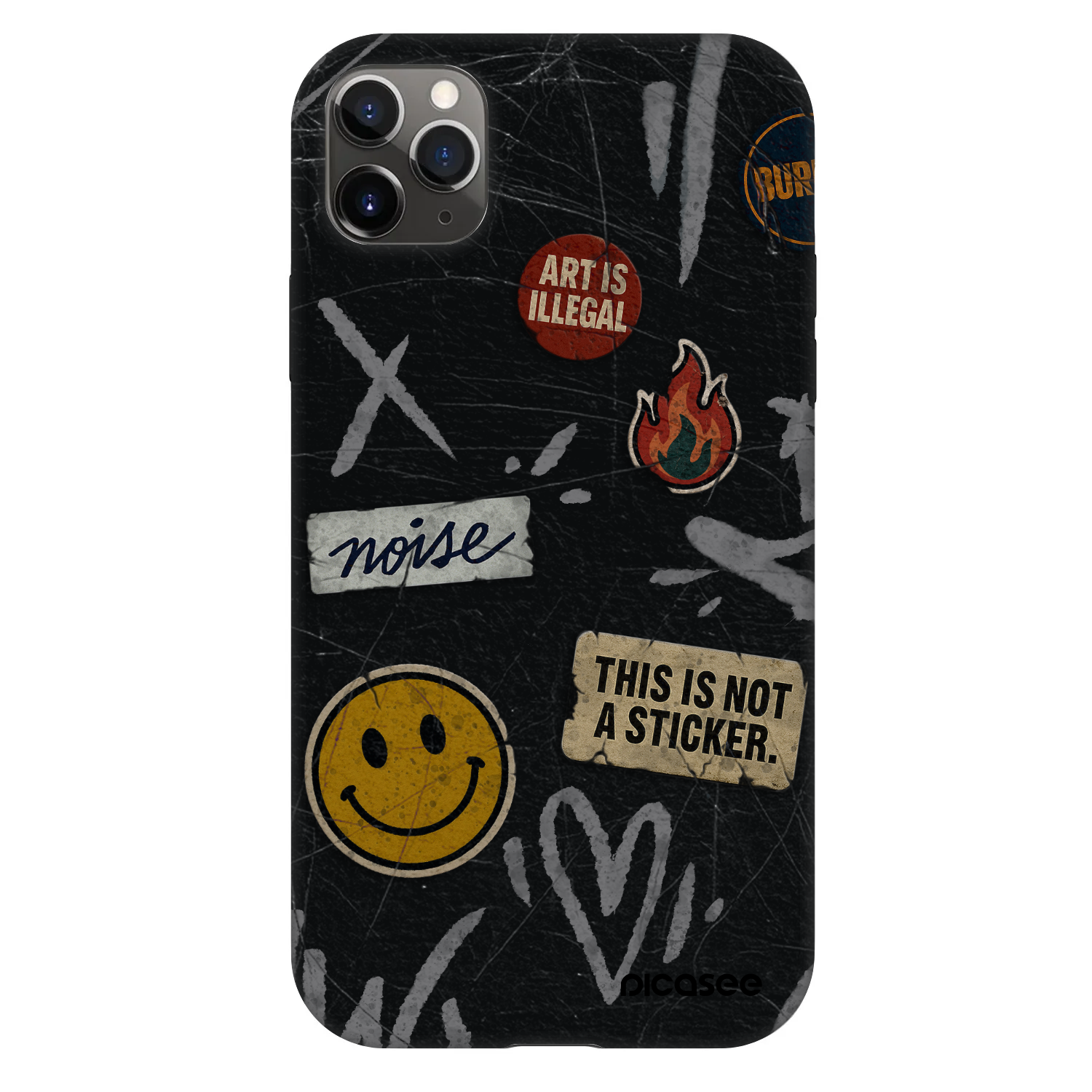 Picasee Fashion Case pro Apple iPhone 11 Pro Max - STICKERS x TAGS