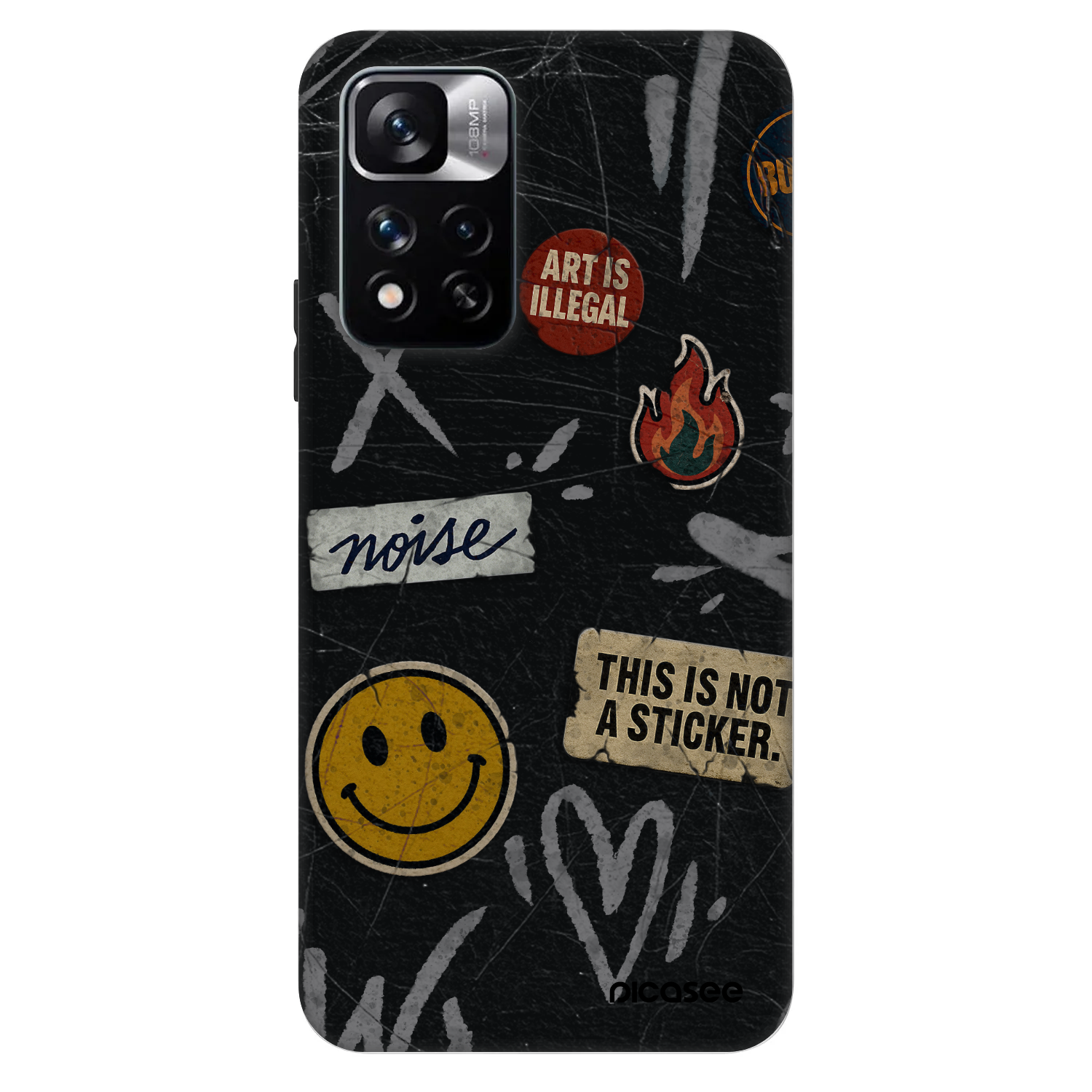 Picasee Fashion Case pro Xiaomi Redmi Note 11 Pro 5G - STICKERS x TAGS