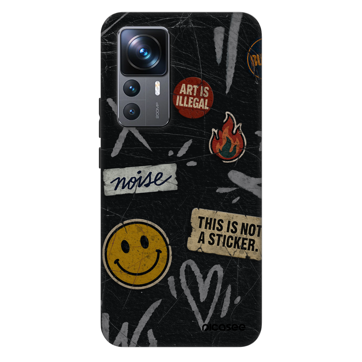 Picasee Fashion Case pro Xiaomi 12T Pro - STICKERS x TAGS