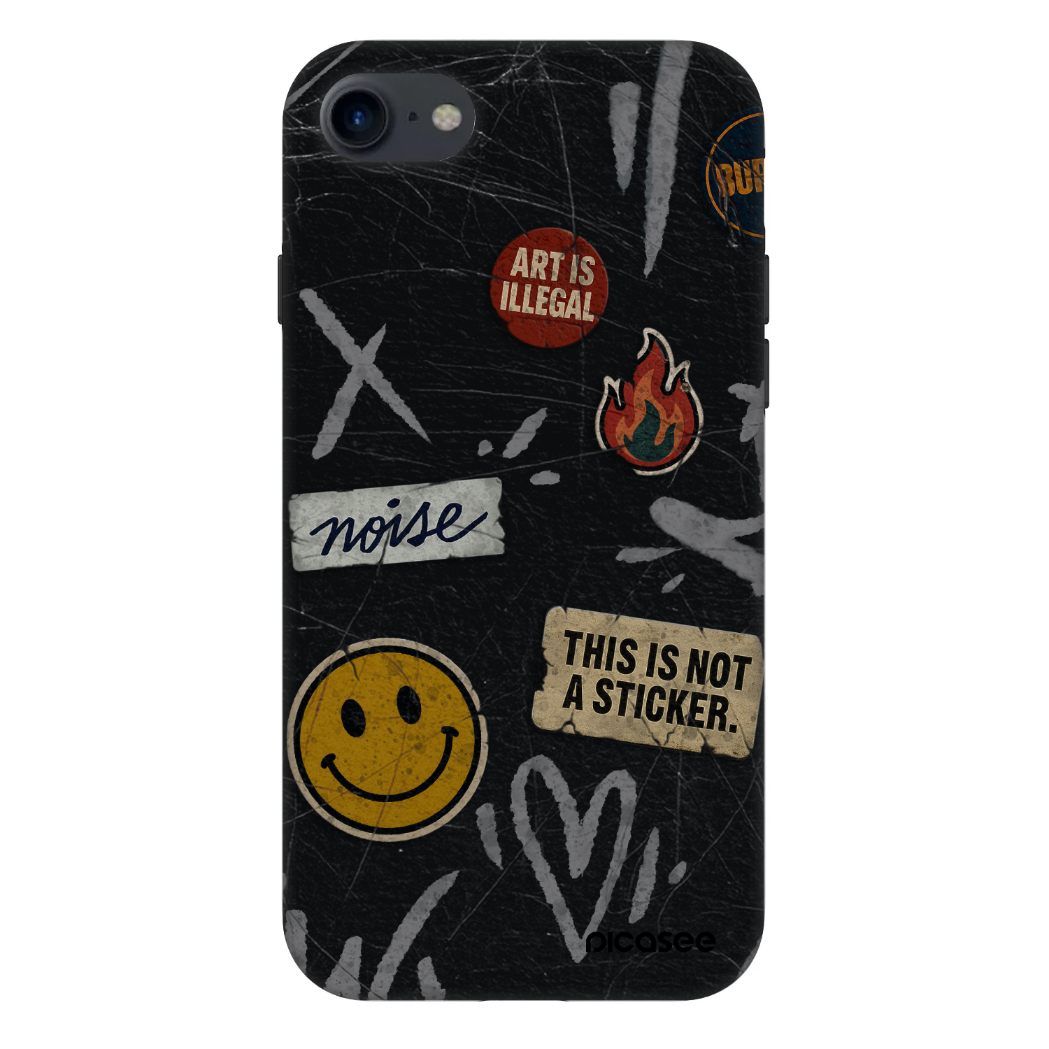 Picasee Fashion Case pro Apple iPhone 8 - STICKERS x TAGS