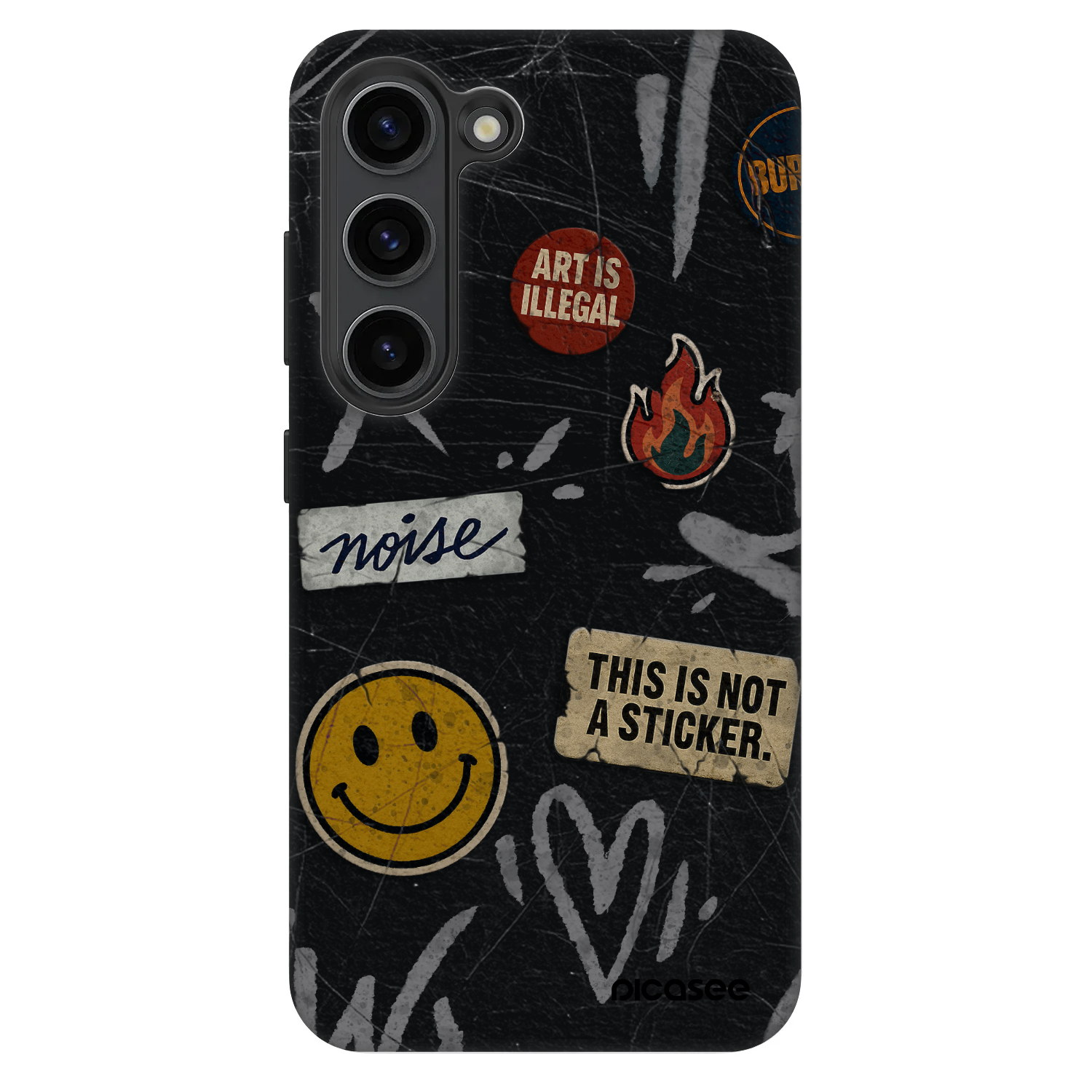 Picasee Fashion Case pro Samsung Galaxy S23 5G - STICKERS x TAGS