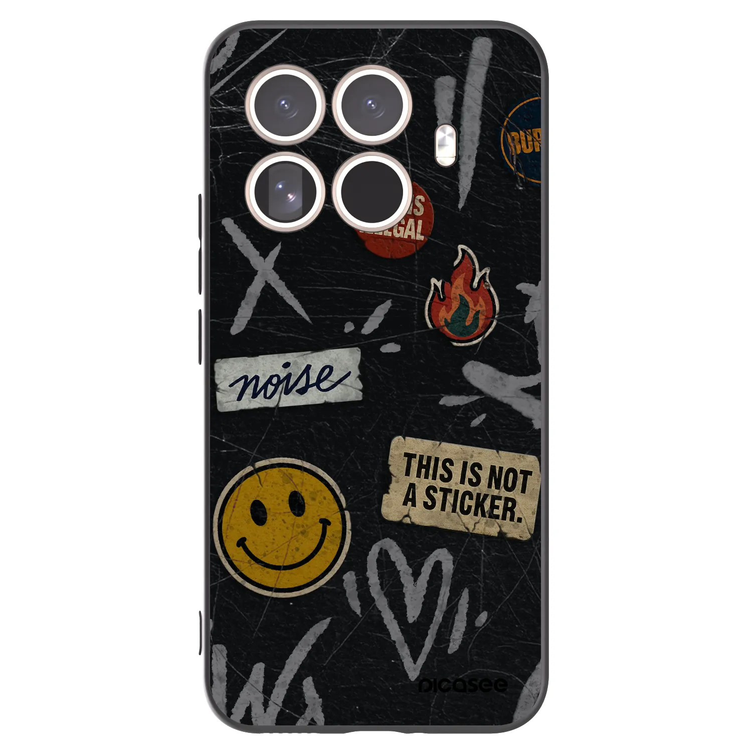 Picasee silikonový černý obal pro Xiaomi 15T Pro - STICKERS x TAGS
