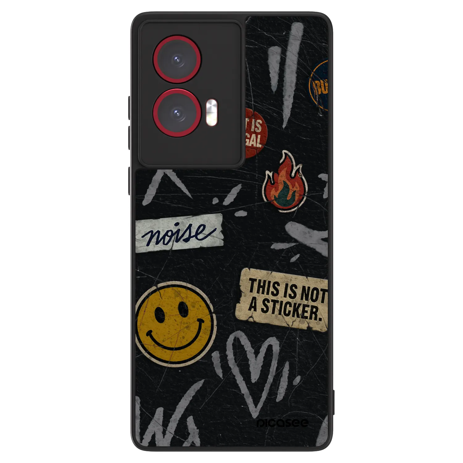 Picasee ULTIMATE CASE pro Motorola Edge 50 Fusion - STICKERS x TAGS