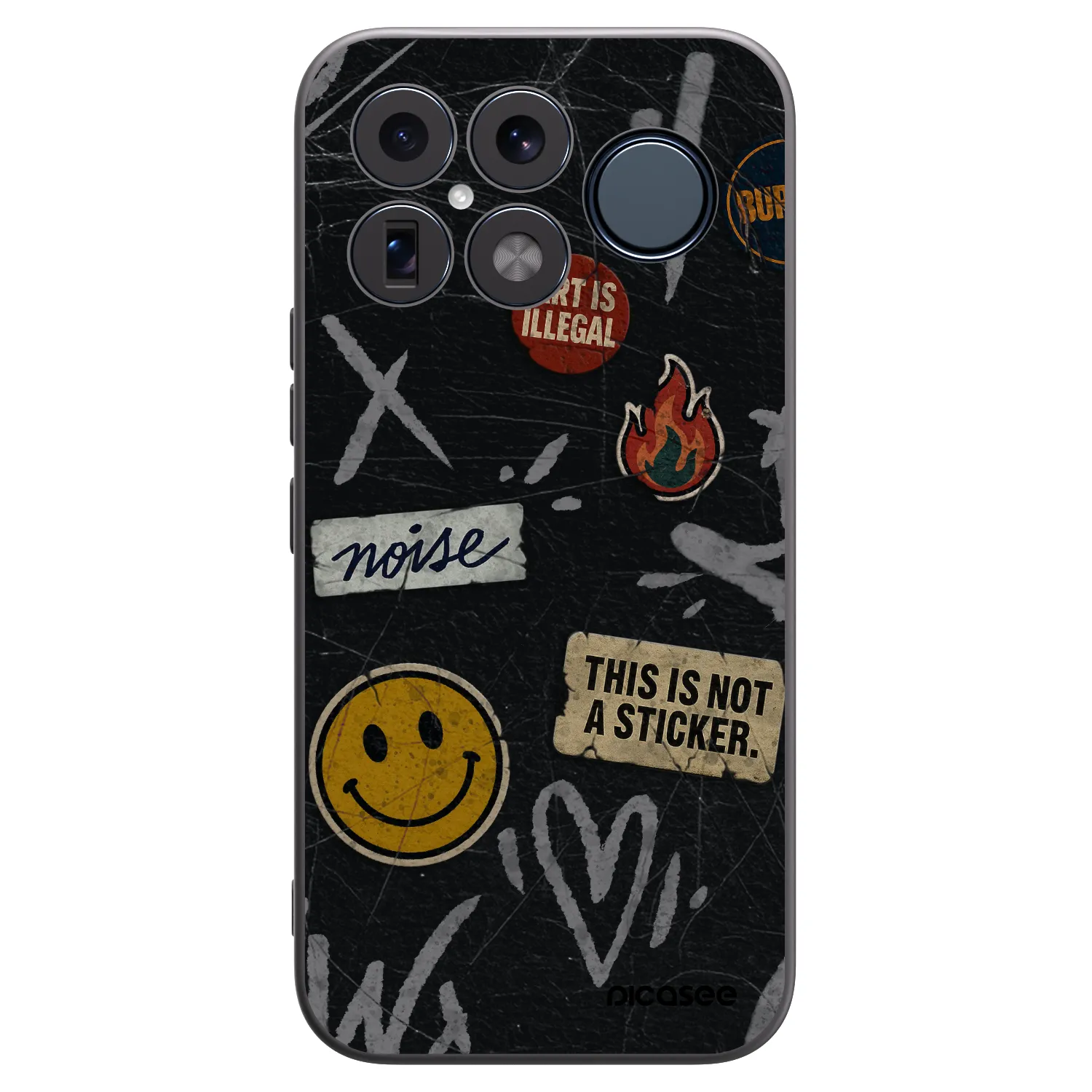 Picasee silikonový černý obal pro Xiaomi Poco F8 Ultra - STICKERS x TAGS