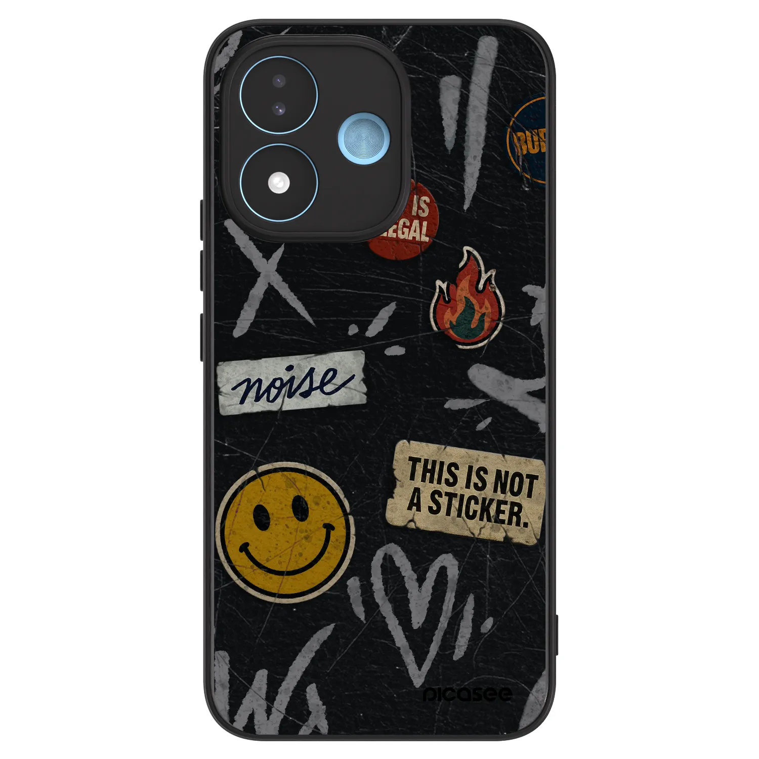 Picasee ULTIMATE CASE pro Xiaomi Redmi Note 17 5G - STICKERS x TAGS