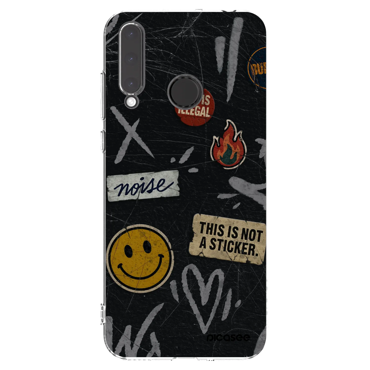Picasee silikonový průhledný obal pro Honor 20 Lite - STICKERS x TAGS