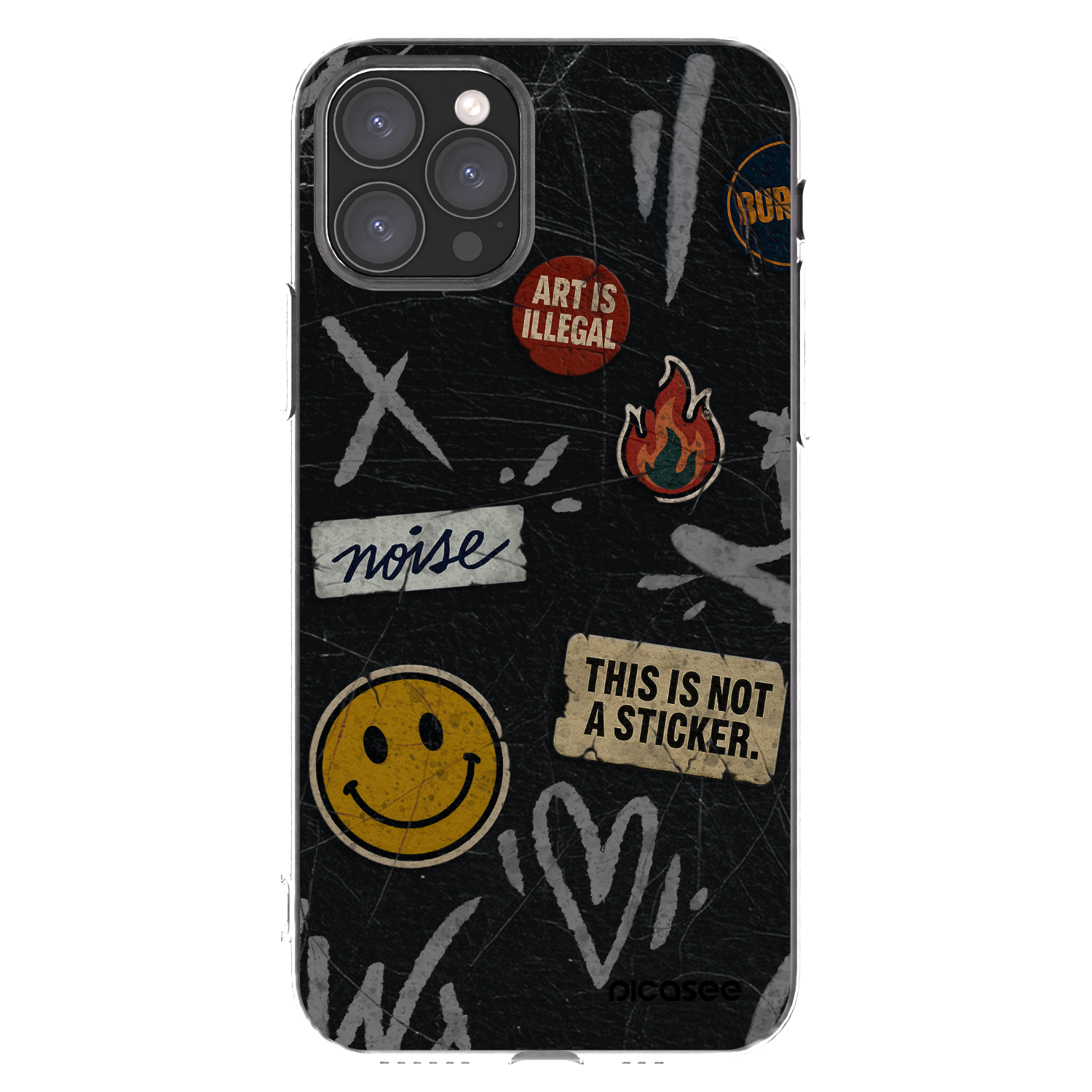Picasee silikonový průhledný obal pro Apple iPhone 11 Pro - STICKERS x TAGS