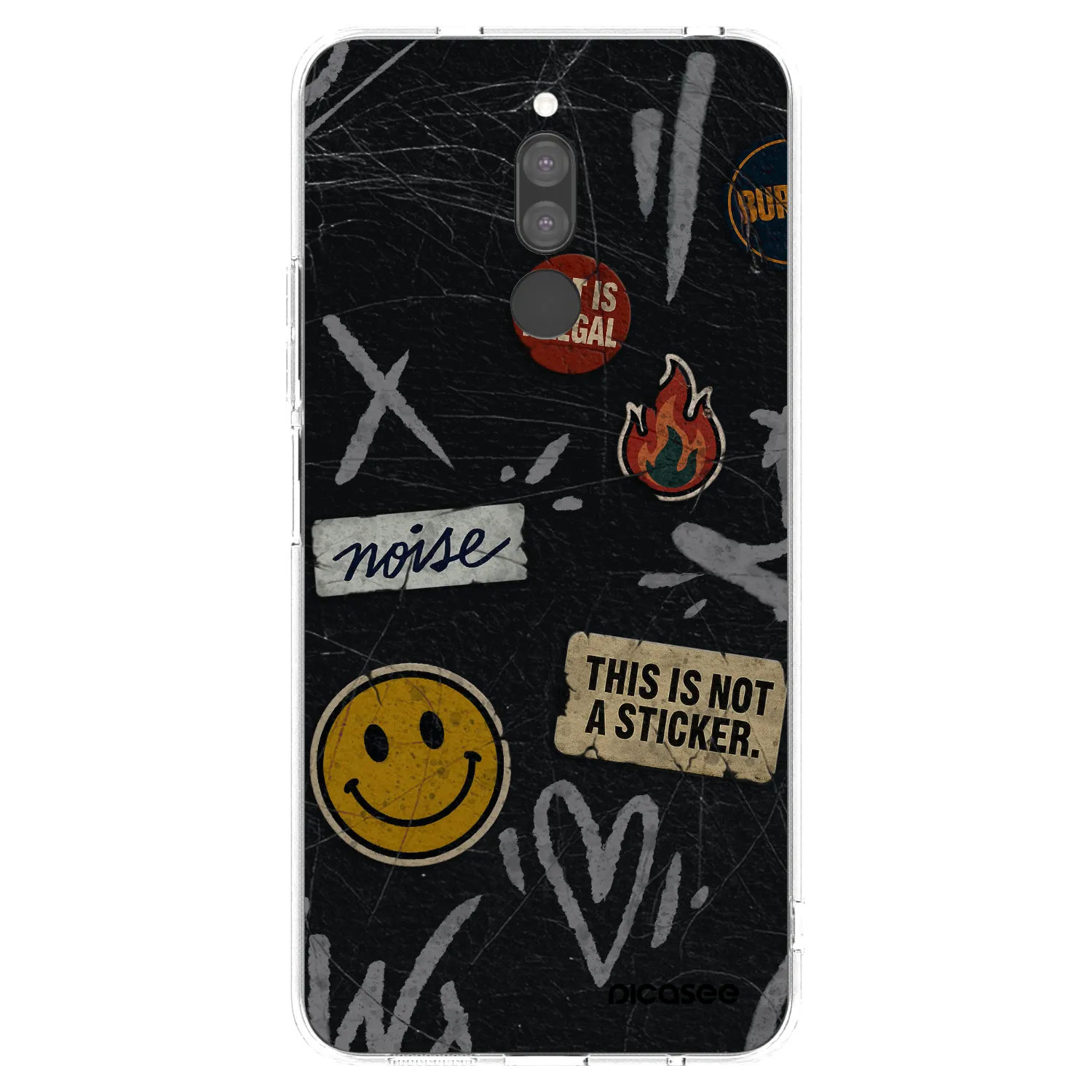 Picasee silikonový průhledný obal pro Xiaomi Redmi 8 - STICKERS x TAGS