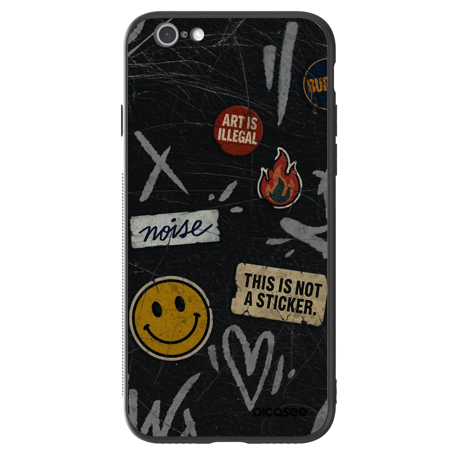 Picasee ULTIMATE CASE pro Apple iPhone 6/6S - STICKERS x TAGS