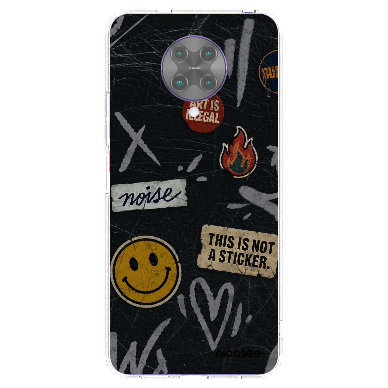 Picasee silikonový průhledný obal pro Xiaomi Poco F2 Pro - STICKERS x TAGS