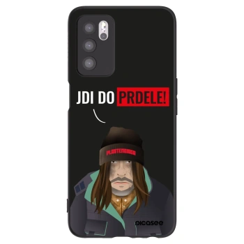 Picasee silikonový černý obal pro OPPO A16 - Bezďák