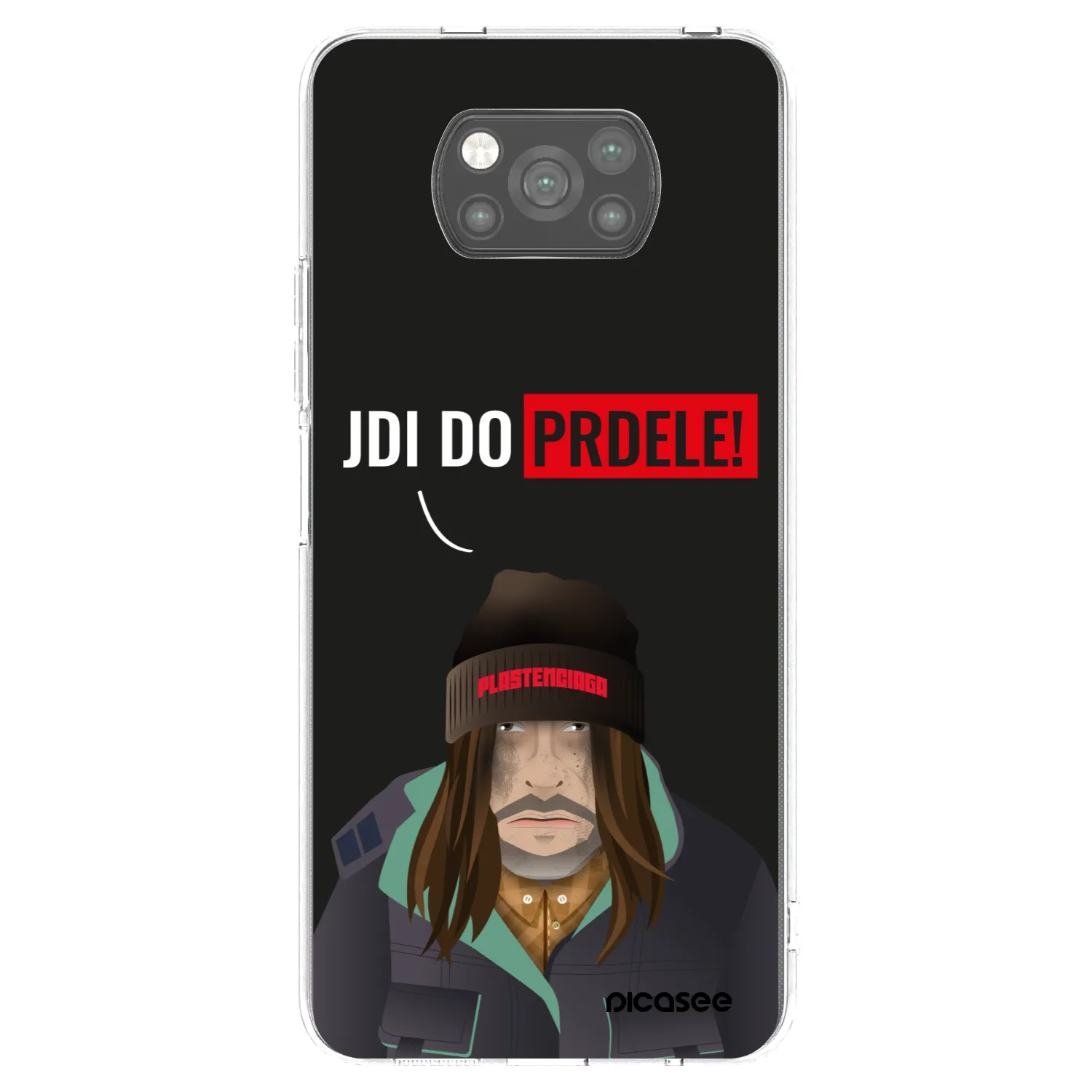 Picasee silikonový černý obal pro Xiaomi Poco X3 - Bezďák