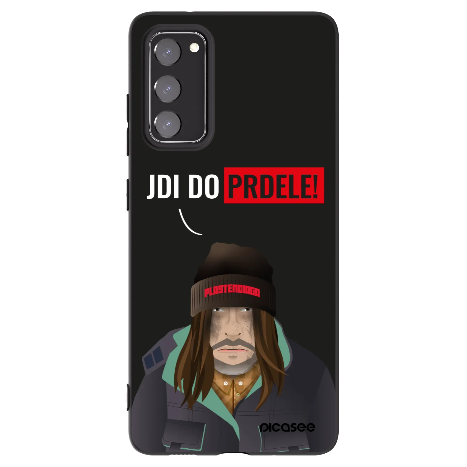 Picasee silikonový černý obal pro Samsung Galaxy S20 FE - Bezďák