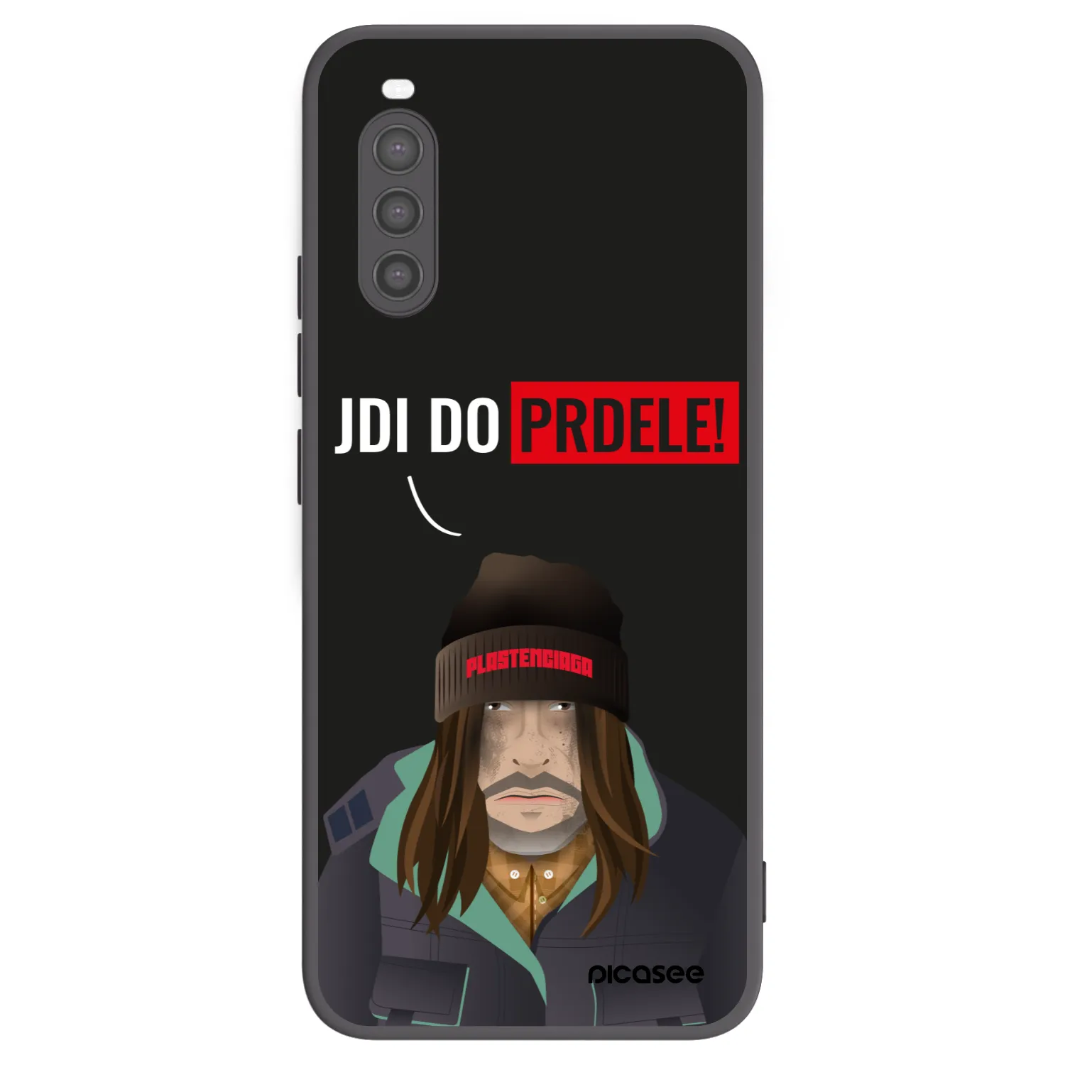 Picasee silikonový černý obal pro Sony Xperia 10 II - Bezďák