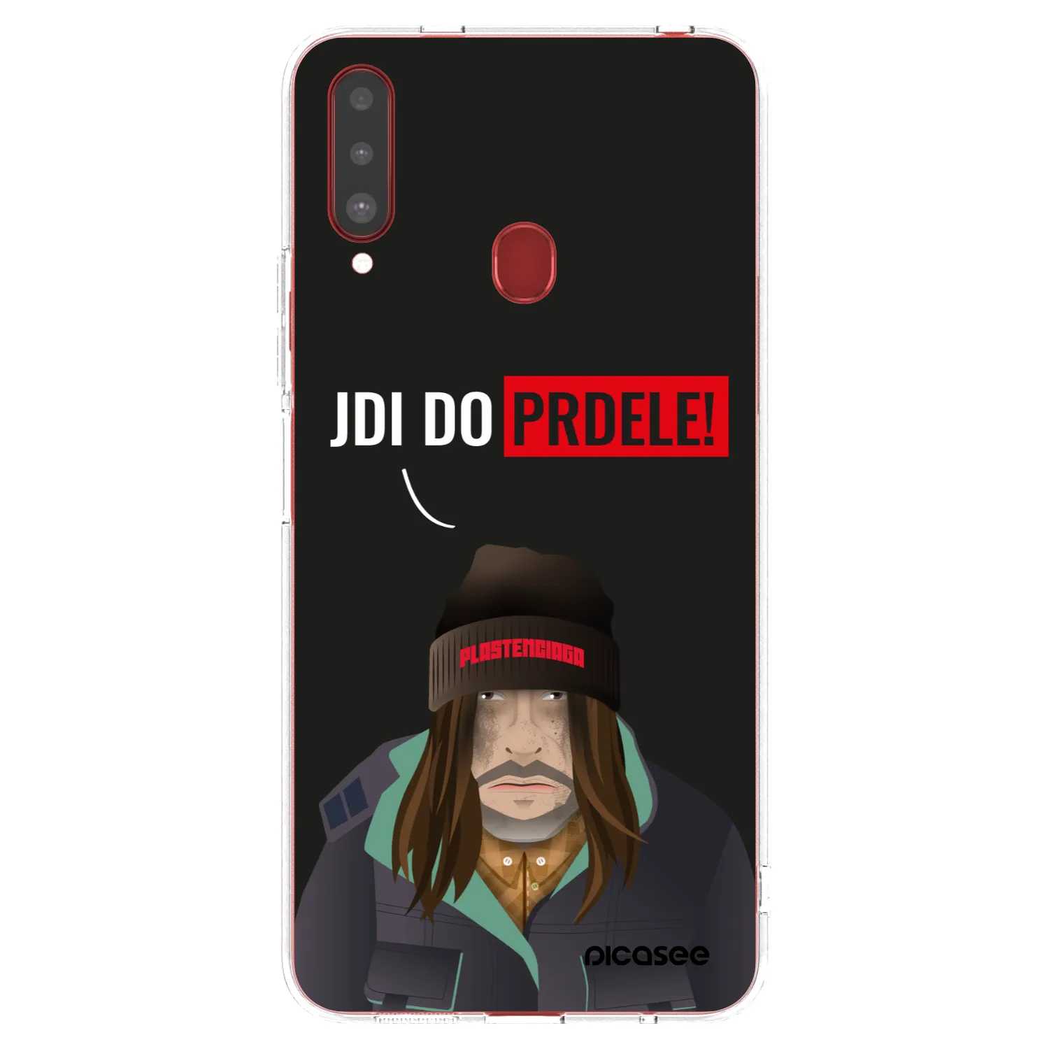 Picasee silikonový průhledný obal pro Samsung Galaxy A20s - Bezďák