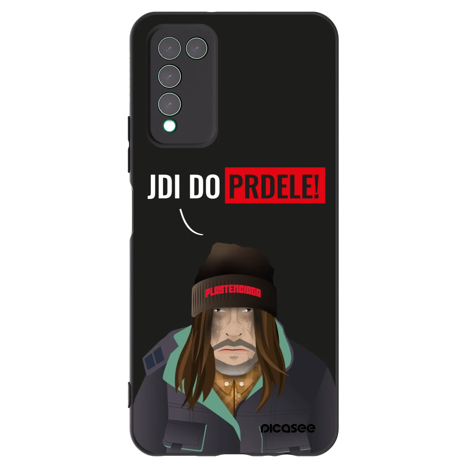 Picasee silikonový černý obal pro Honor 10X Lite - Bezďák