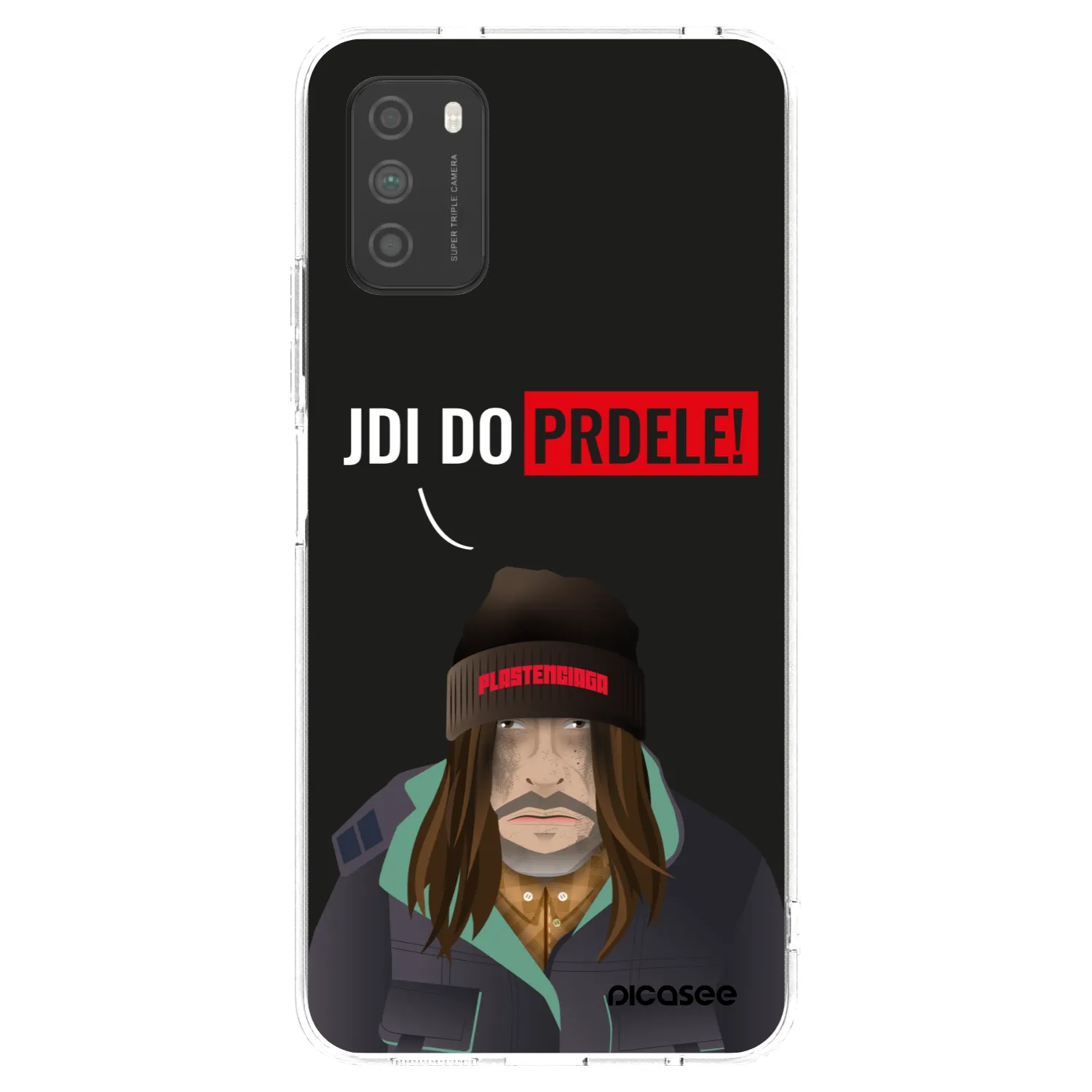 Picasee silikonový průhledný obal pro Xiaomi Poco M3 - Bezďák